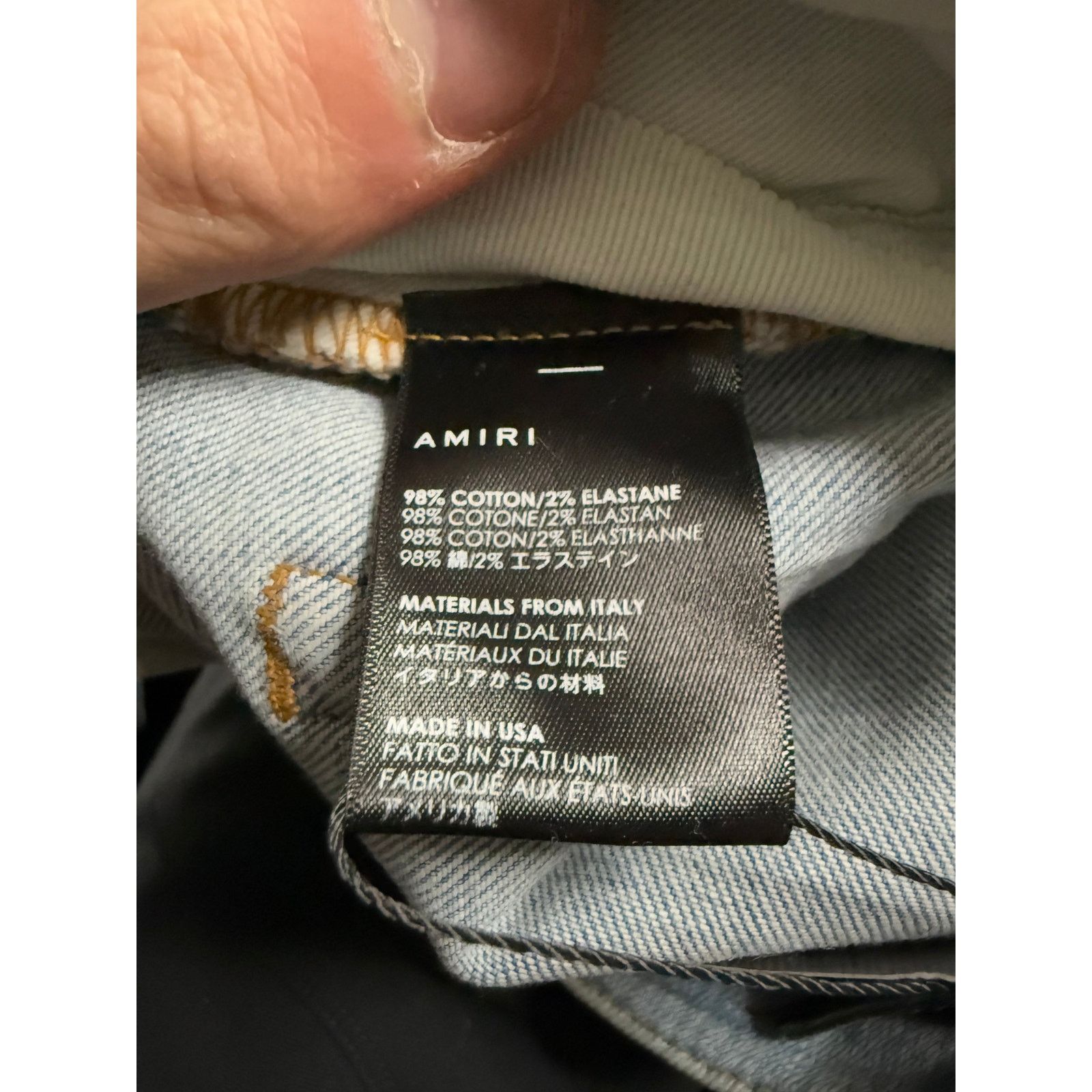 Amiri Amiri MX1 Light Wash Paisley Patch Multi Used 34 Size US 34 / EU 50 - 5 Thumbnail