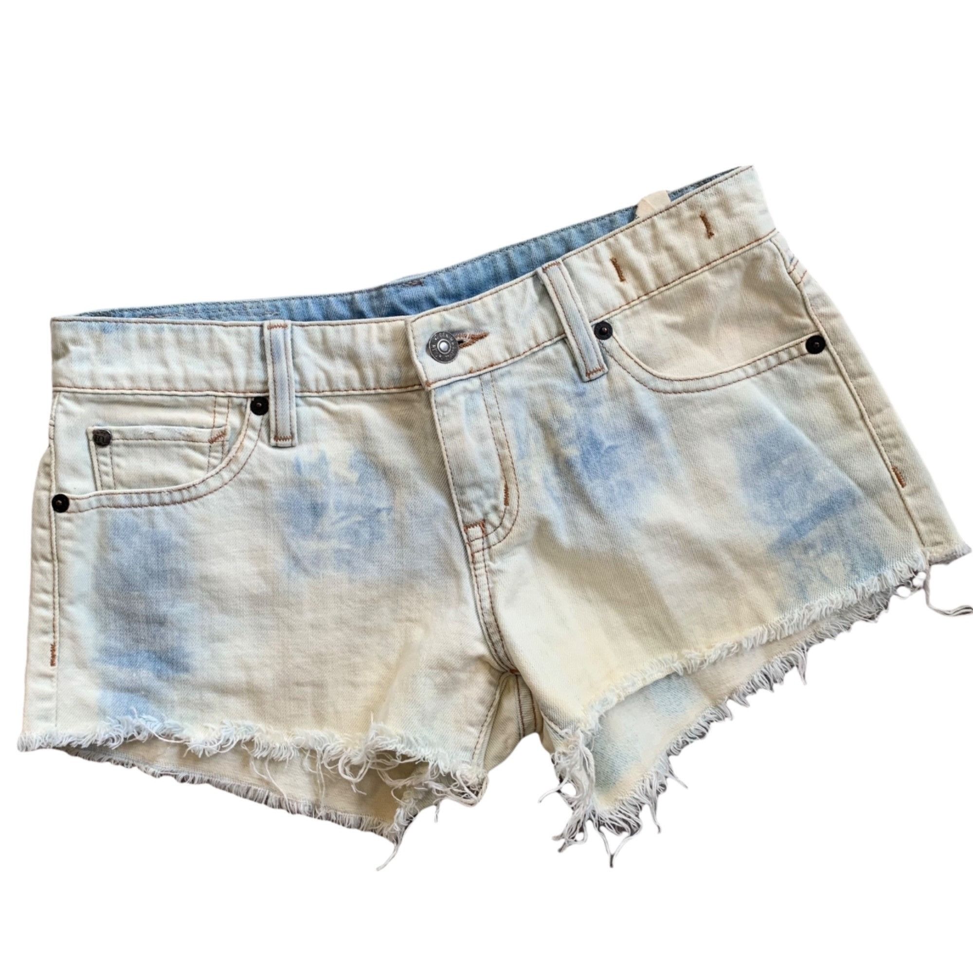 Ralph Lauren Denim & Supply Ralph Lauren Light Wash Distressed Denim Shor Size 27" / US 4 / IT 40 - 1 Thumbnail