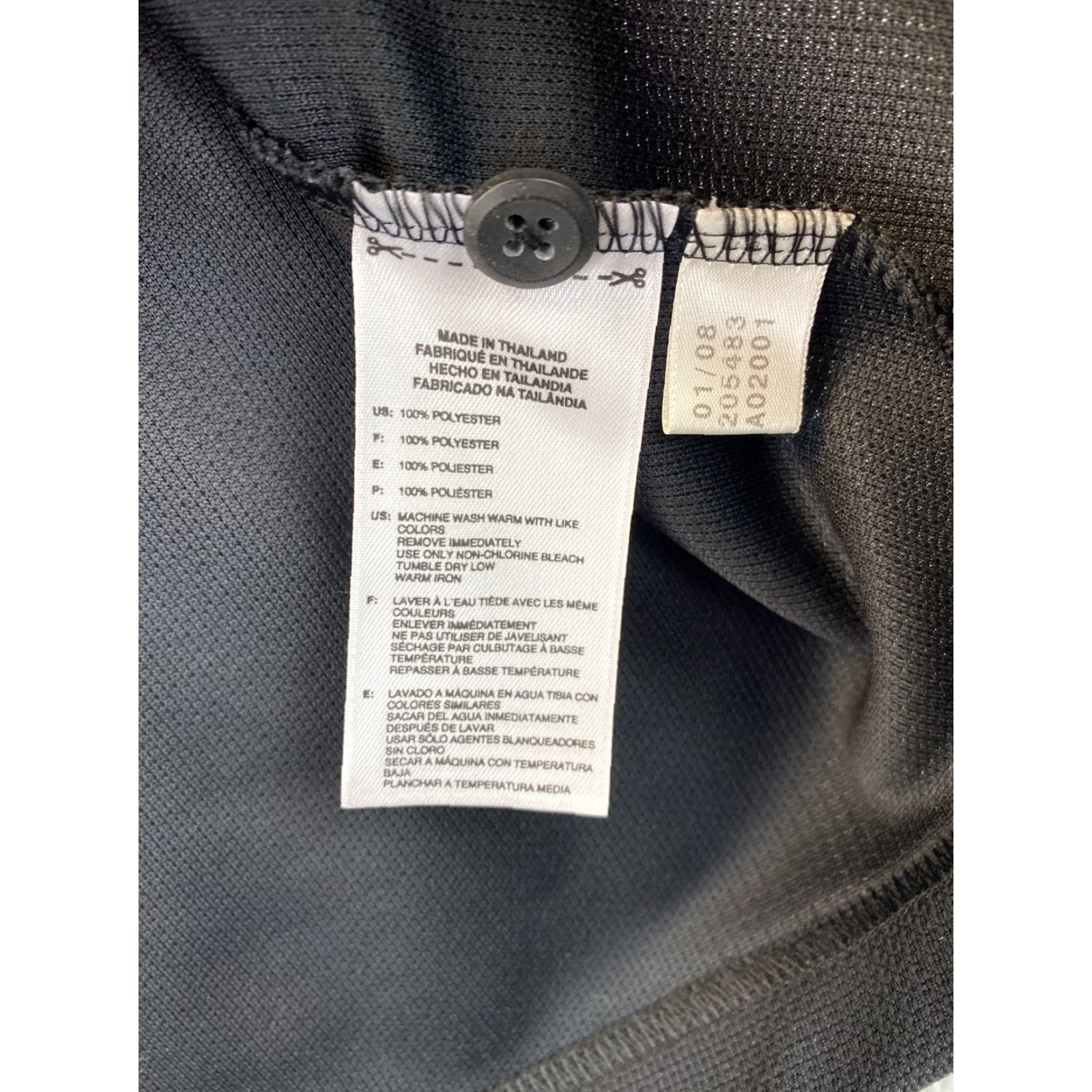Adidas Adidas 2XL Mens Black Athletic Clima365 Short Sleeve Polo Shirt / 60-6 Size US XXL / EU 58 / 5 - 7 Thumbnail