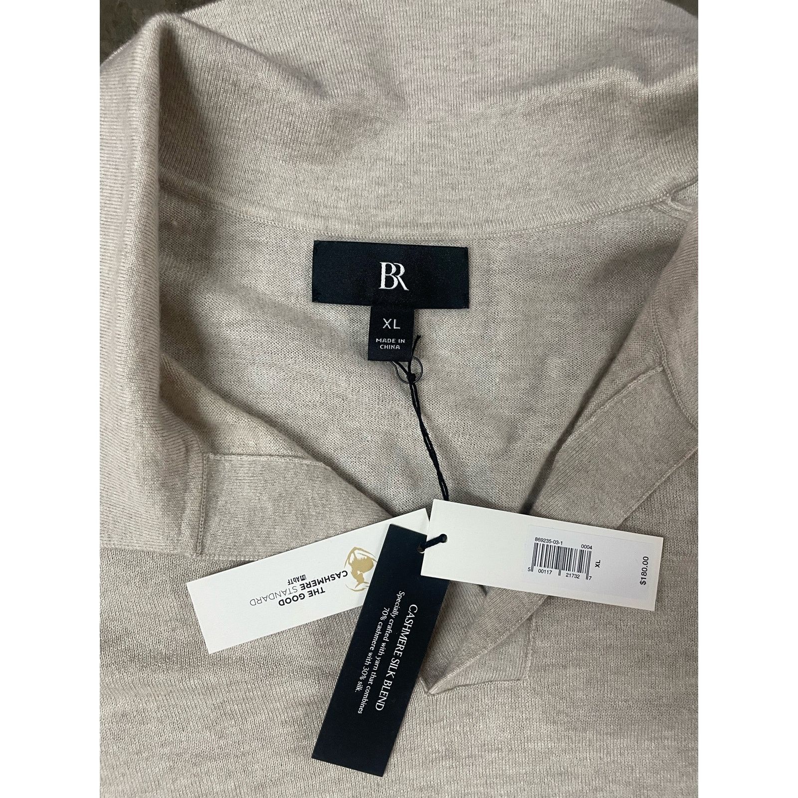 Banana Republic Banana Republic- STOKKE CASHMERE-SILK / oatmeal / XL / NWT Size US XL / EU 56 / 4 - 6 Thumbnail