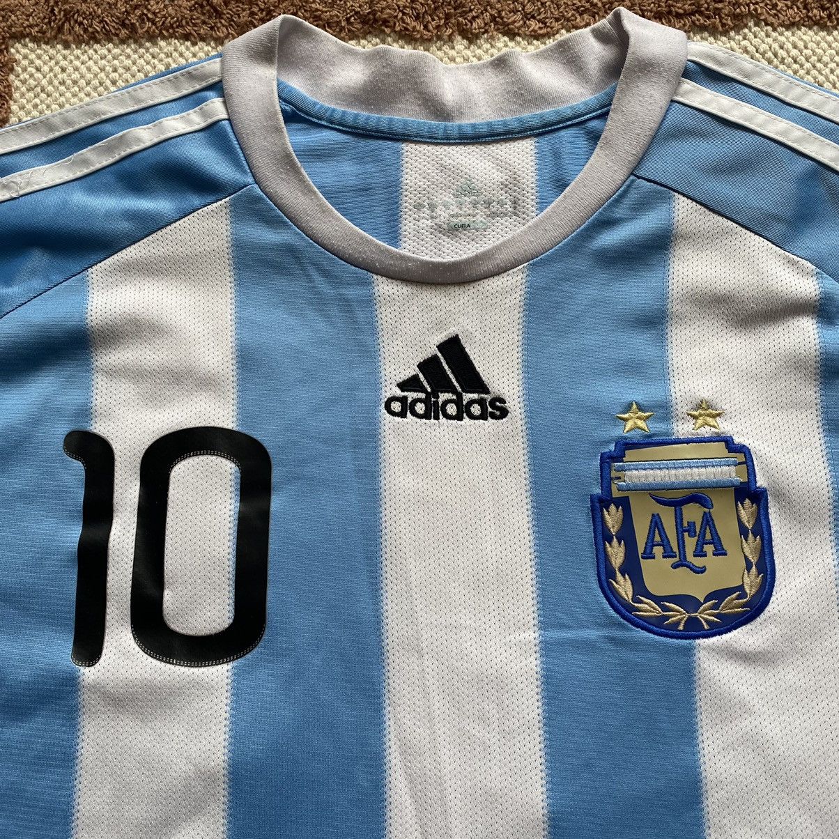 Adidas ADIDAS ARGENTINA AFA 10 MESSI Y2K JERSEY Size US L / EU 52-54 / 3 - 3 Thumbnail
