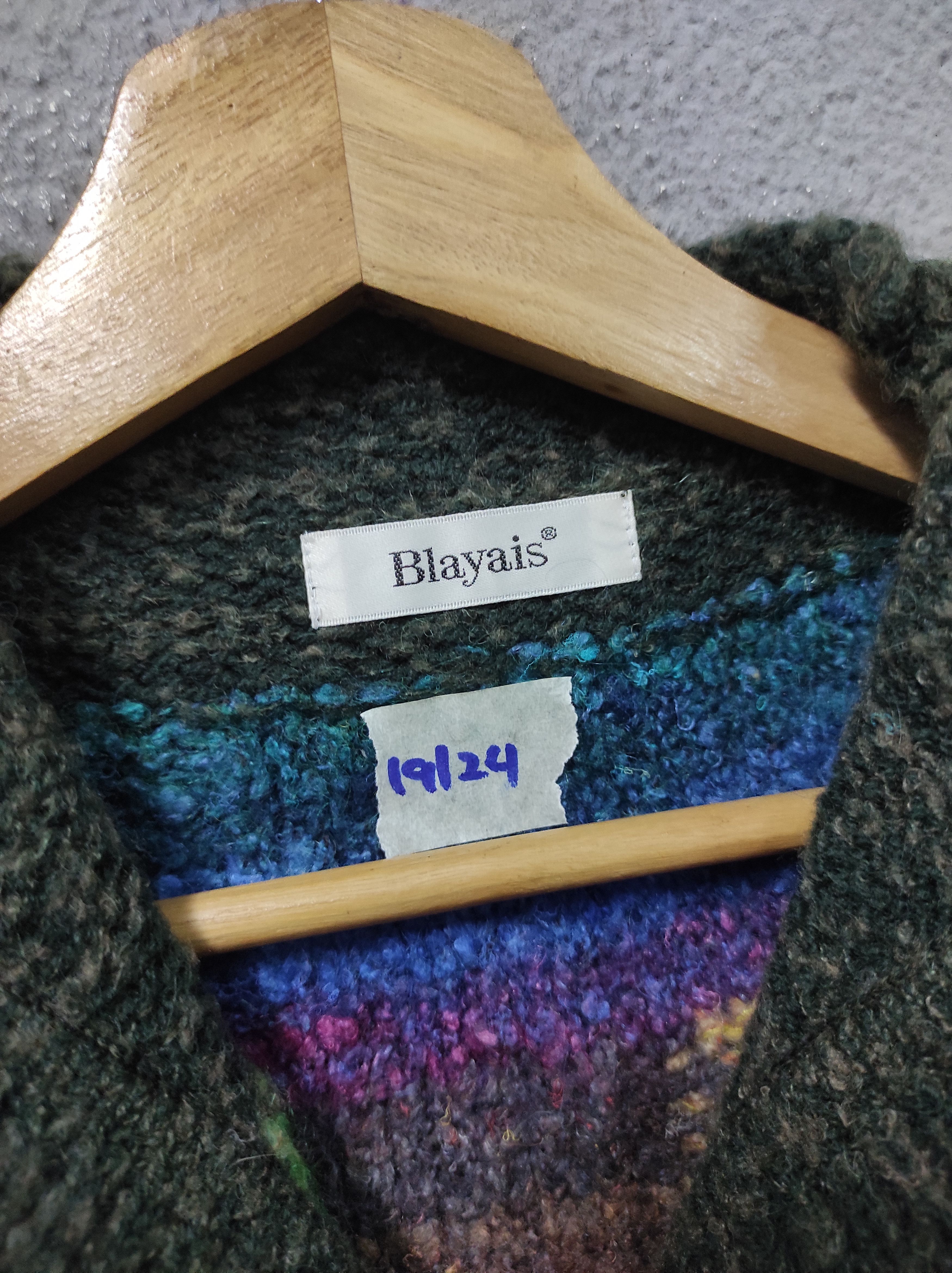 Japanese Brand BLAYAIS MULTICOLOUR KNIT SLEEVELESS CARDIGAN JACKET Size S / US 4 / IT 40 - 5 Thumbnail