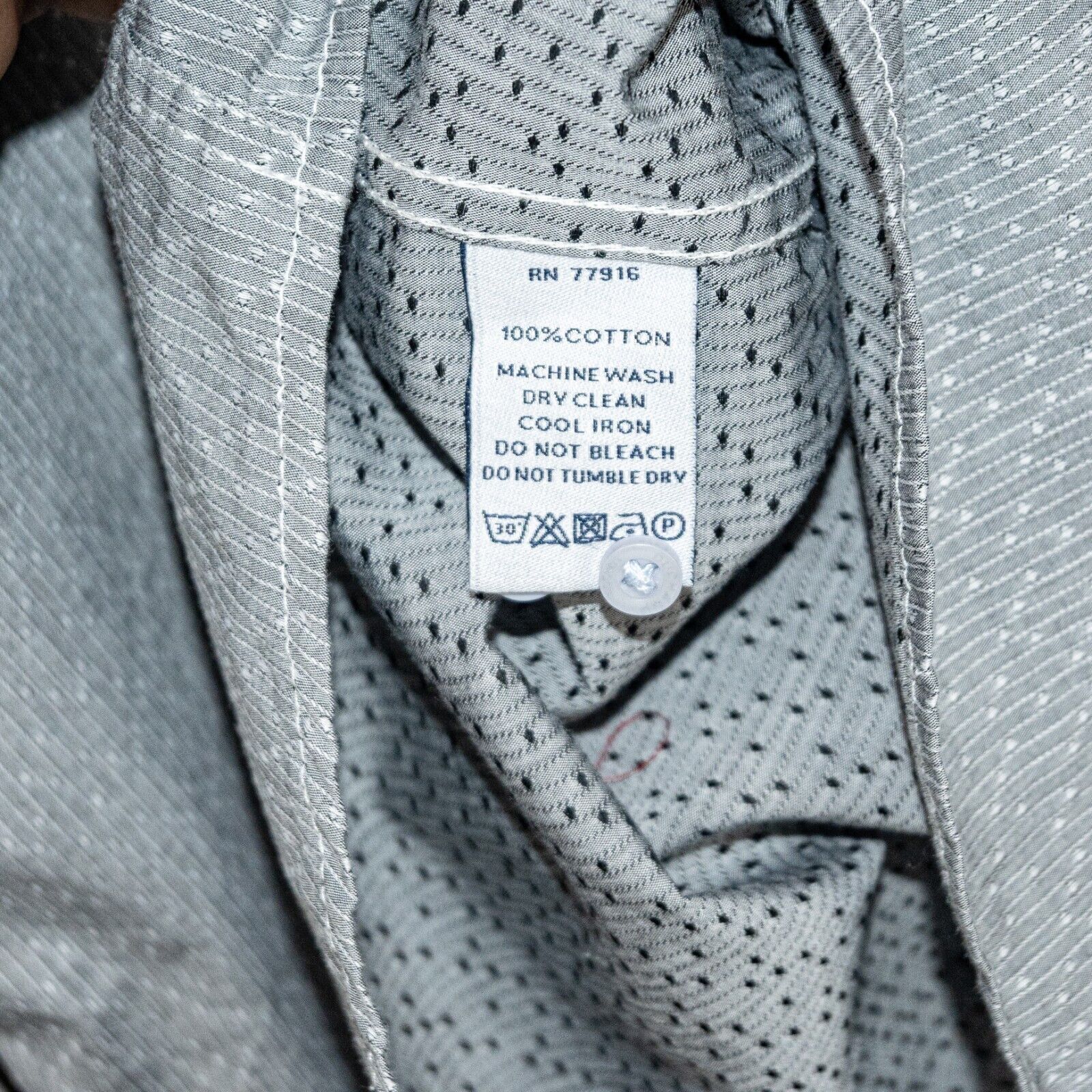 Duchamp DUCHAMP London Tailored Fit Button up Shirt Gray textured Size US L / EU 52-54 / 3 - 7 Thumbnail