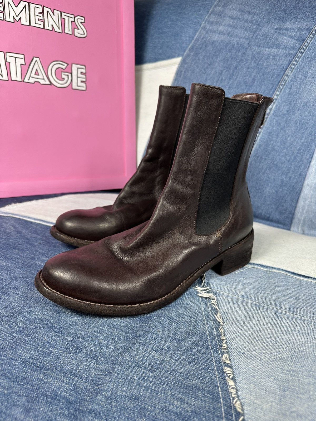 Officine Creative Officine Creative Chelsea Ankle Boots Brown Leather Zip Size US 7 / IT 37 - 1 Thumbnail