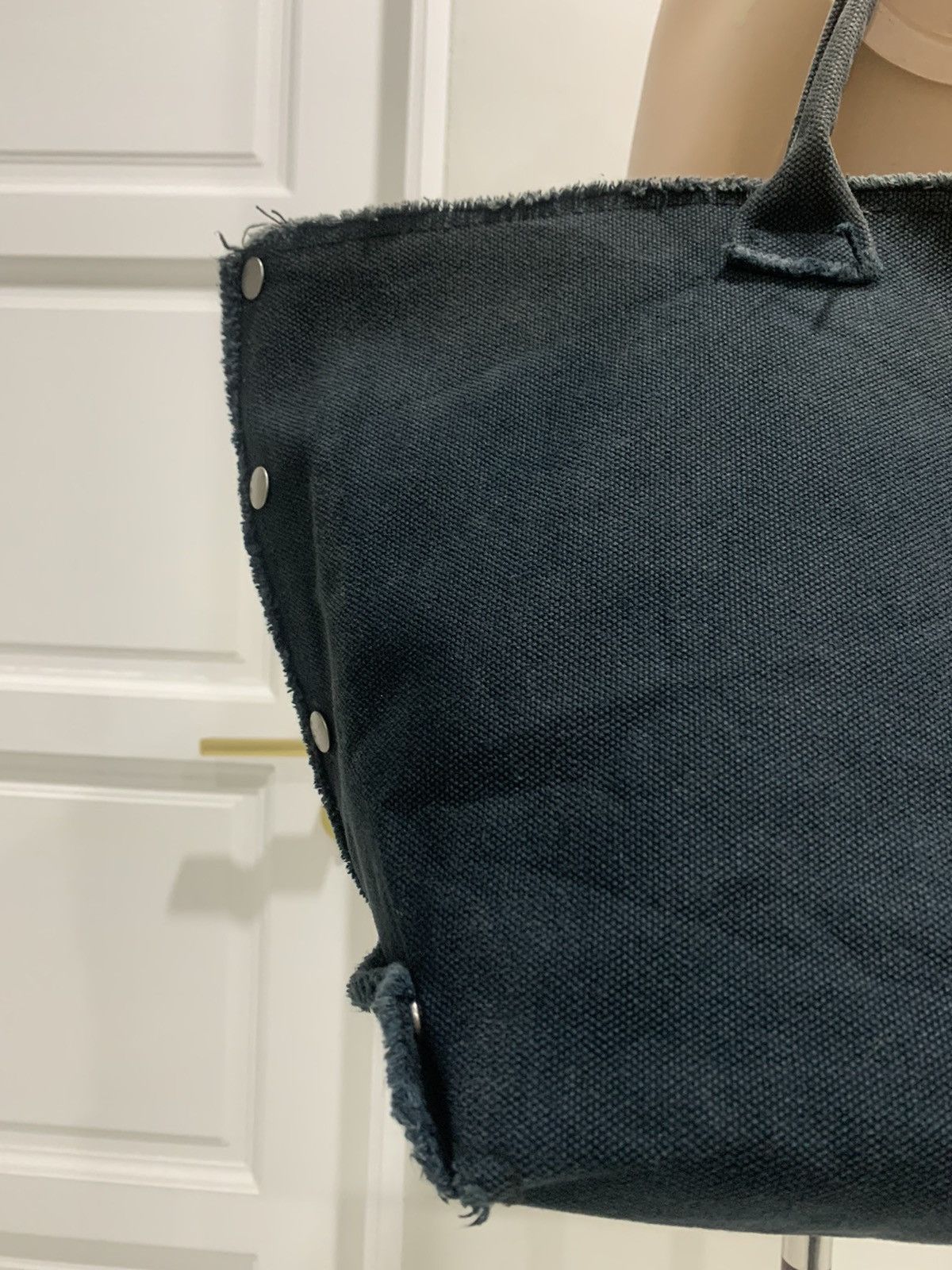 Unknown Japanese Brand Canvas Snap Button tote bag