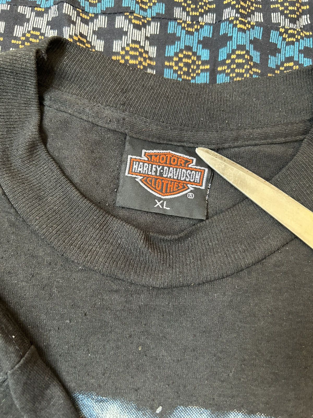 Harley Davidson × Vintage 1990 3D EMBLEM Harley Davidson Tee Size US XL / EU 56 / 4 - 10 Thumbnail