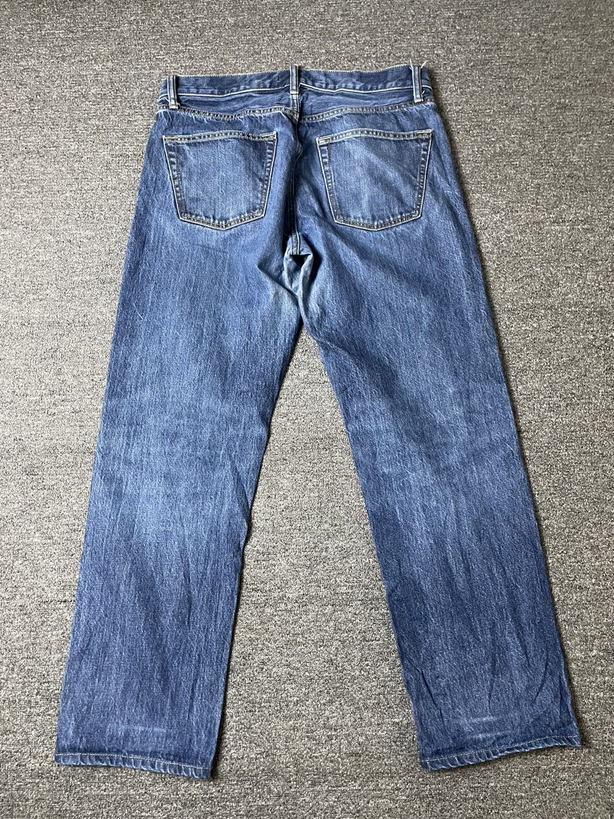 Japanese Brand × Uniqlo × Vintage UNIQLO Brand Regular Straight Cut Jeans (117) Size US 34 / EU 50 - 9 Thumbnail