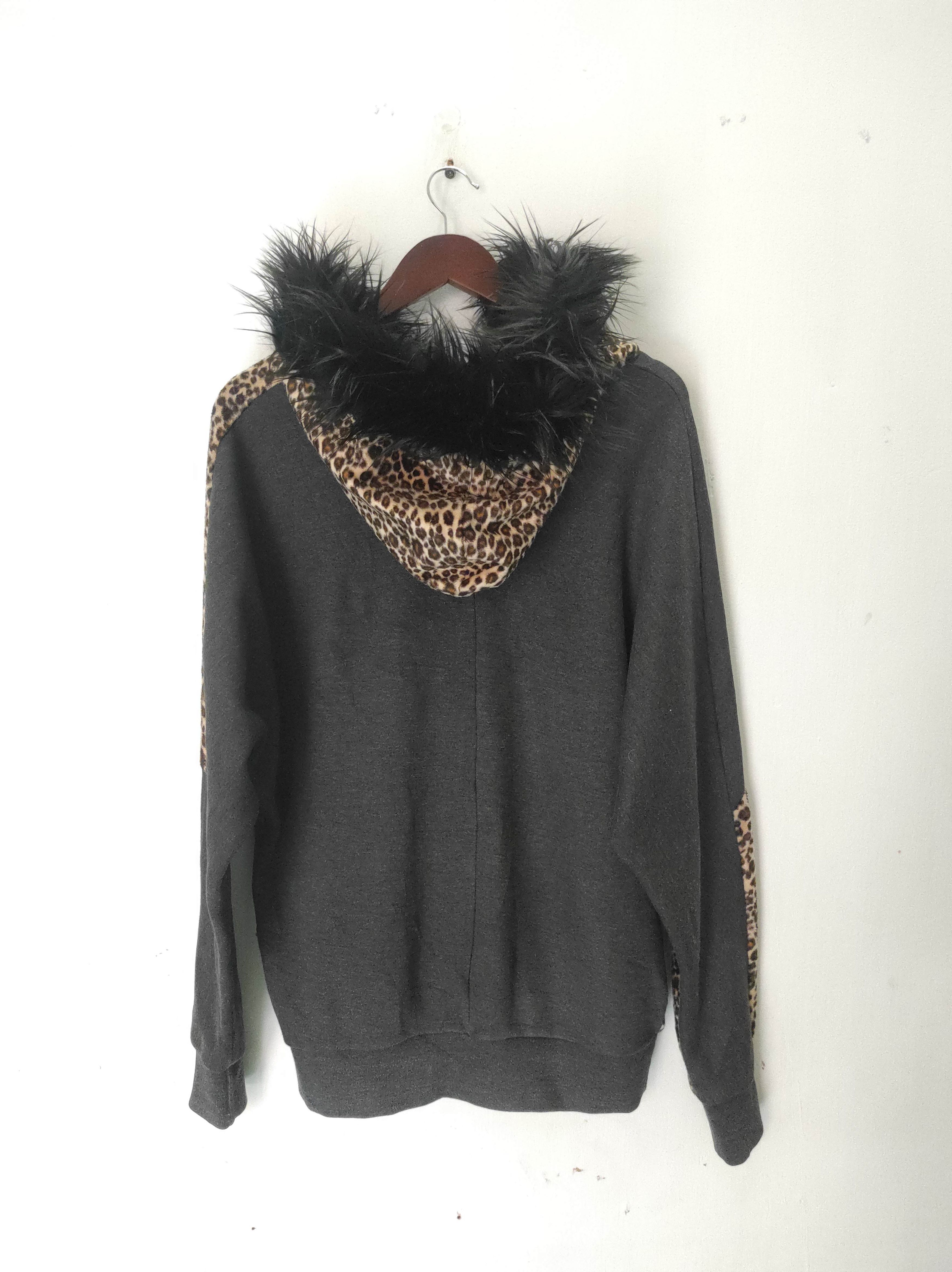 Leopard Unbrand Zip Fur Hoodie IfSixWasNine LGB style