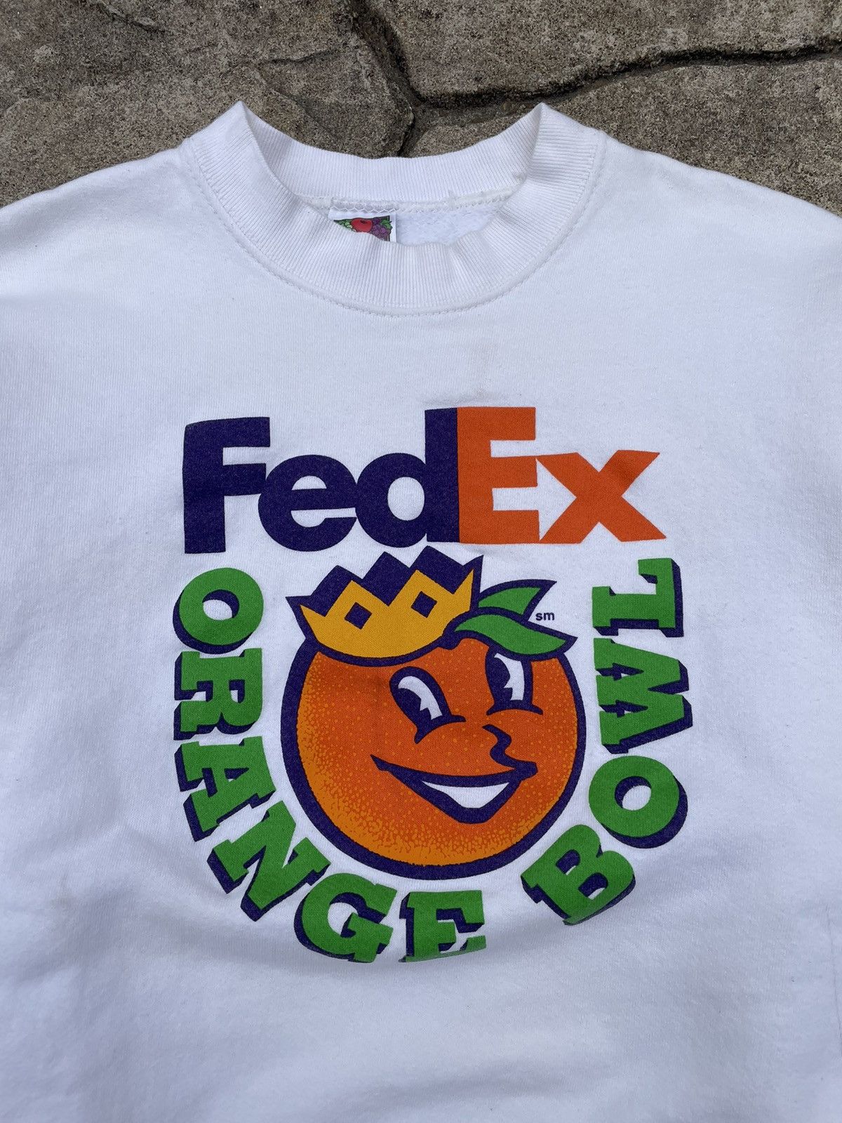 Fruit Of The Loom × NCAA × Vintage Vintage 90s Orange Bowl Football Sweatshirt Size US L / EU 52-54 / 3 - 4 Thumbnail