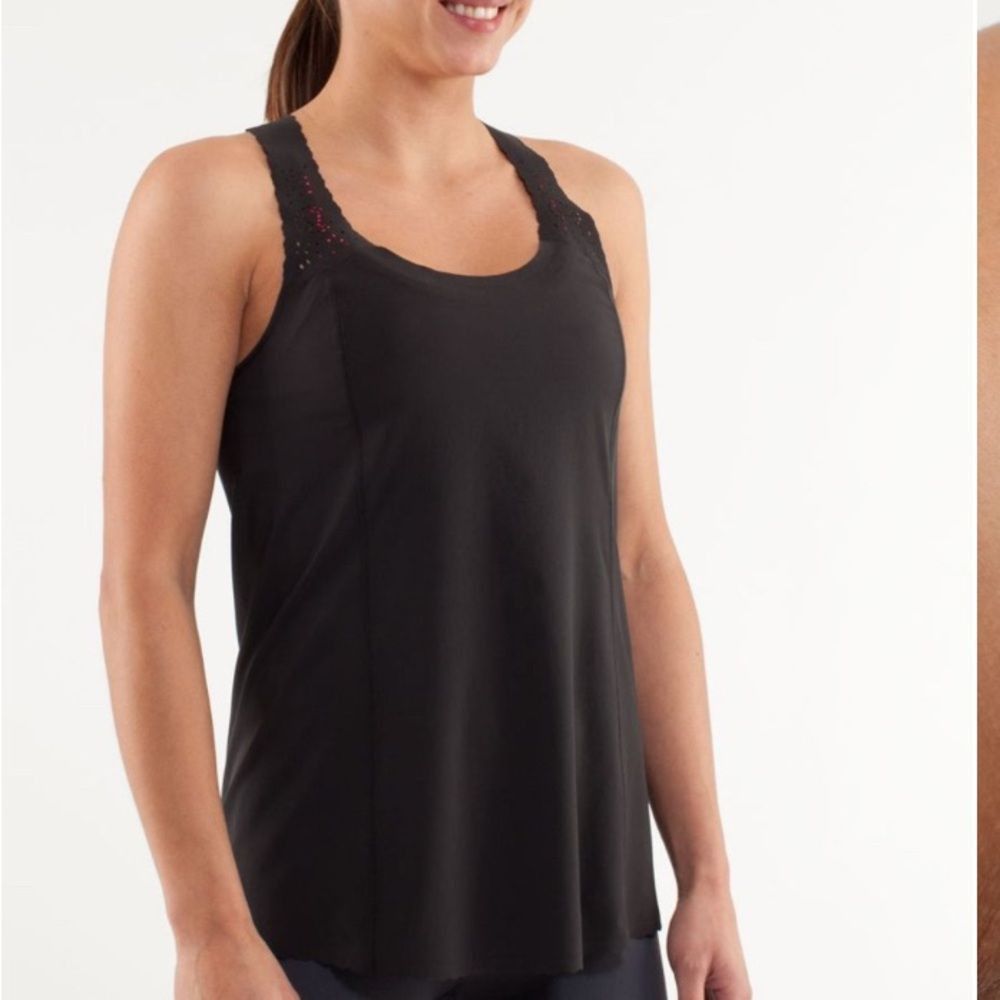Lululemon Lululemon Athletica Black Tank Top with Wide Straps Size S / US 4 / IT 40 - 1 Thumbnail