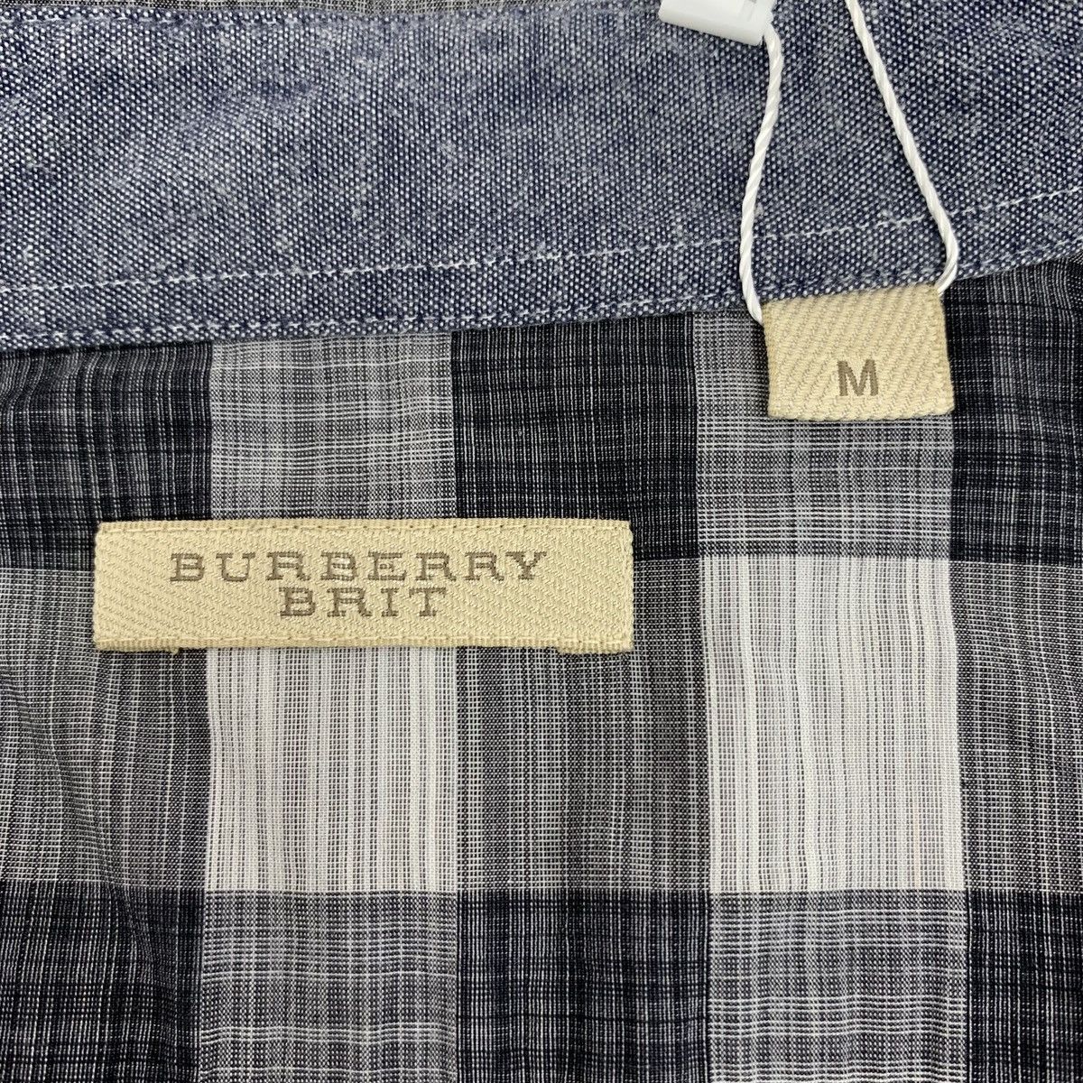 Burberry Burberry Dark Grey Classic Design Cotton Short Sleeve Shirt Size US M / EU 48-50 / 2 - 5 Thumbnail