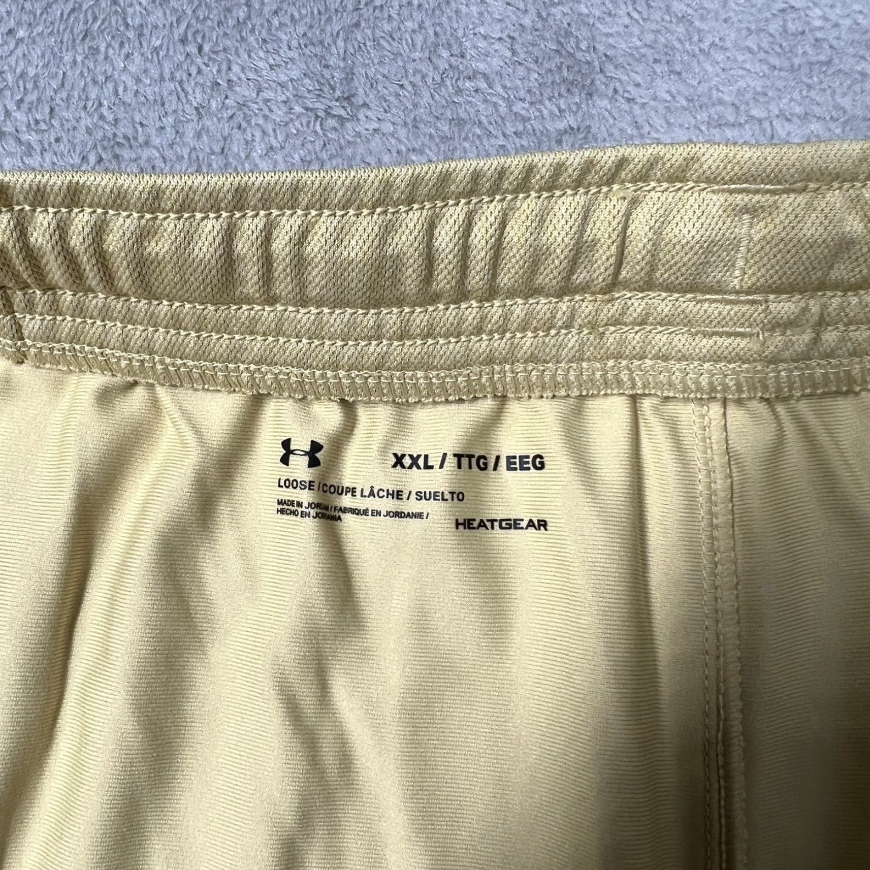 Under Armour Under Armour Shorts Mens XXL UA Locker 9" Inseam RAMS Logo Print Vegas Gold Sports Outdoor 2XL Size US 39 - 4 Thumbnail