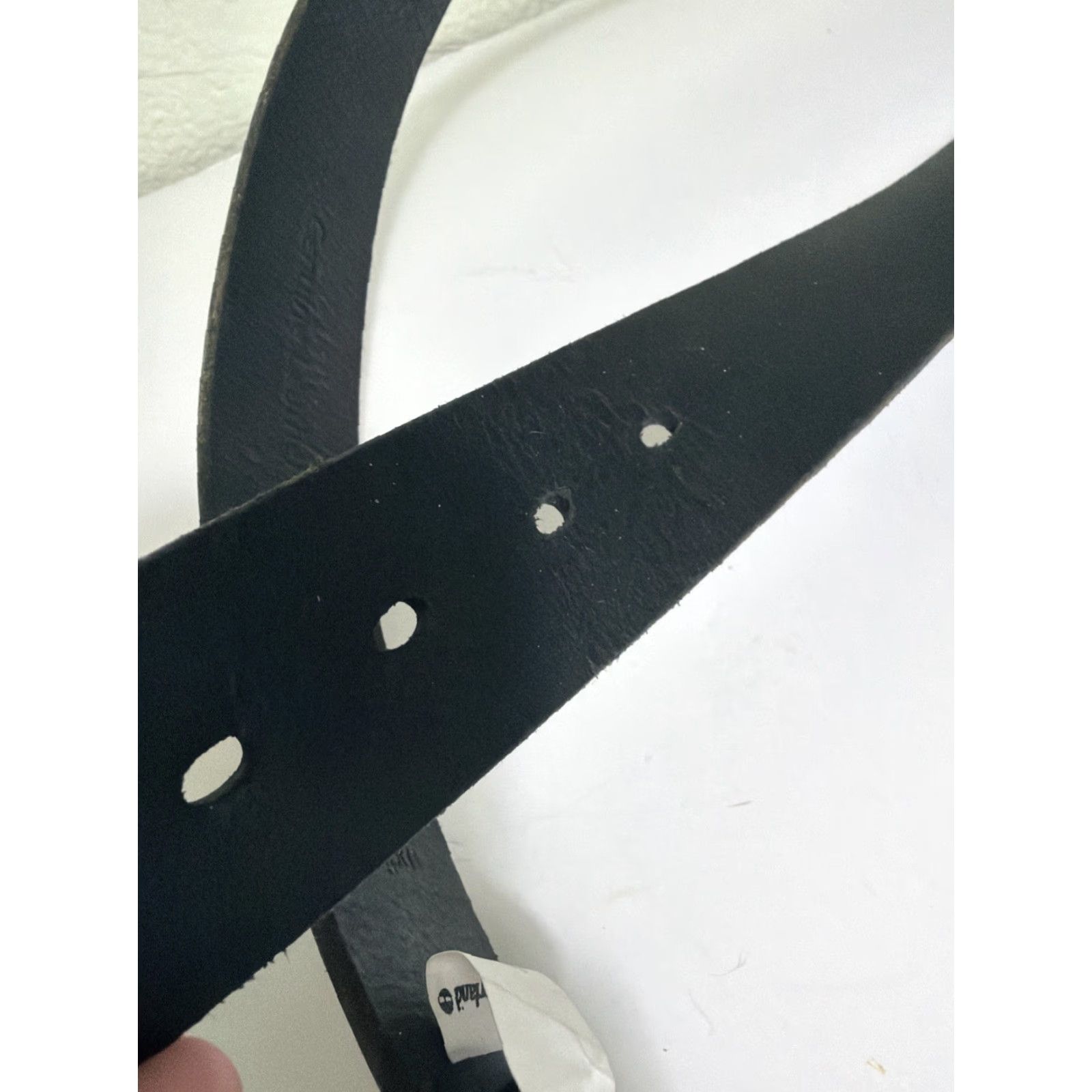 Timberland Timberland Belt Mens Size 32 Black Leather Belt Size 32 - 7 Thumbnail