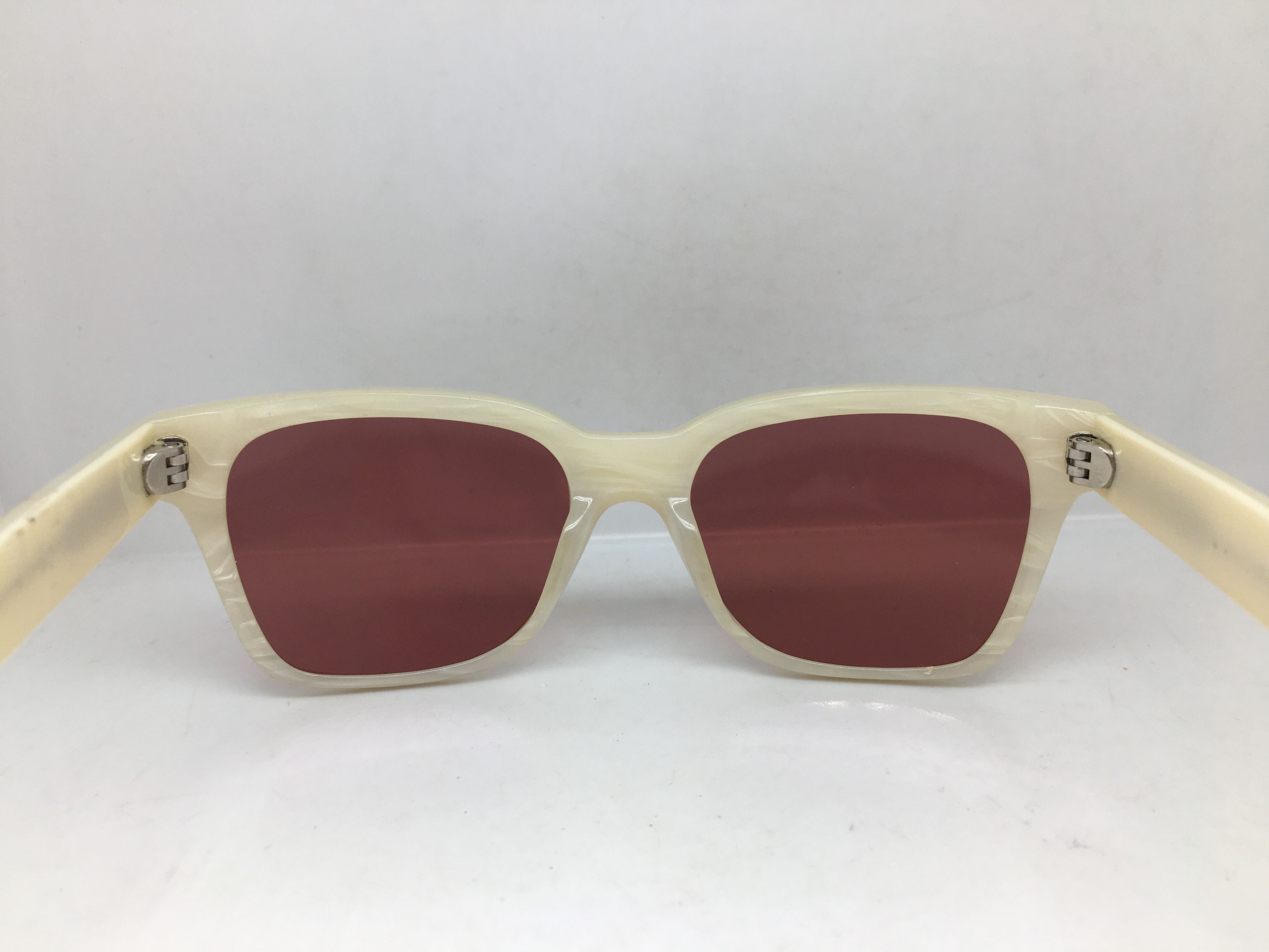 Other Handmade Ivory White Acetate Sunglasses Frame Size ONE SIZE - 4 Thumbnail