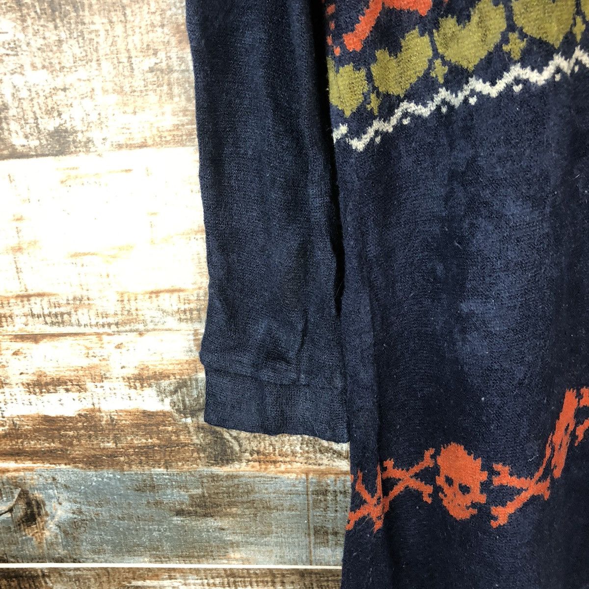 Homespun Knitwear Bemymuse Dark Blue skull Knitwear #A2056 Size M / US 6-8 / IT 42-44 - 7 Thumbnail