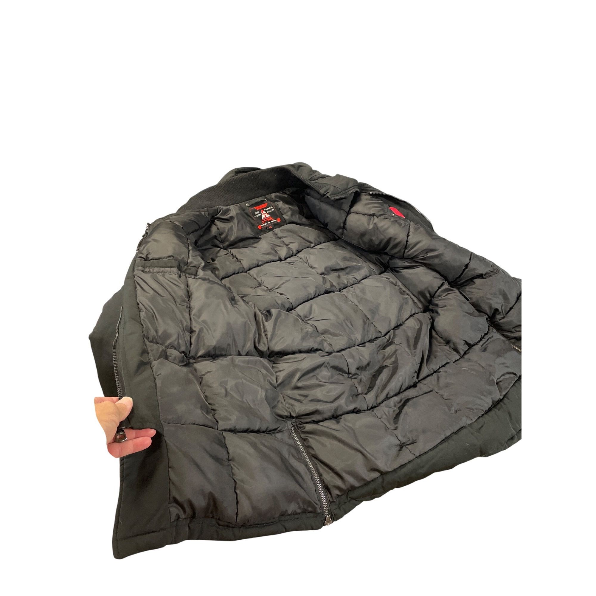 Other Spire Mens Black faux fur Hooded Winter Parka heavy winter c Size US XXL / EU 58 / 5 - 20 Thumbnail