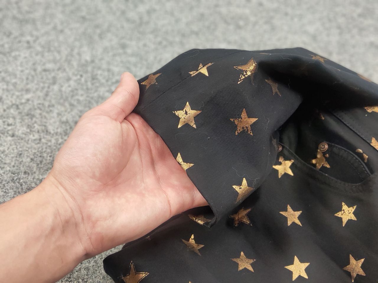 Just Cavalli Just Cavalli Casual black pants with gold star print Size 28" / US 6 / IT 42 - 13 Thumbnail