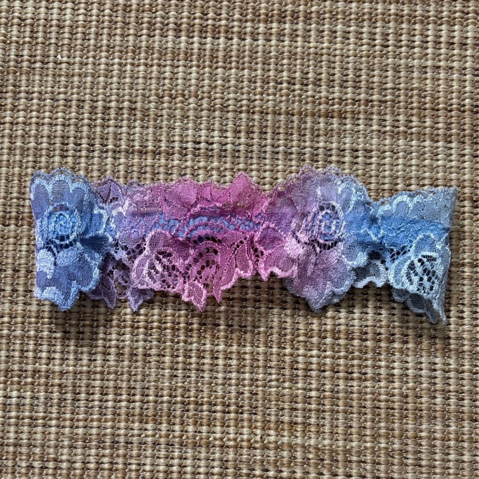 La Perla Marvel by La Perla Lace Leg band - Pink and Blue size 2 Size ONE SIZE - 1 Thumbnail