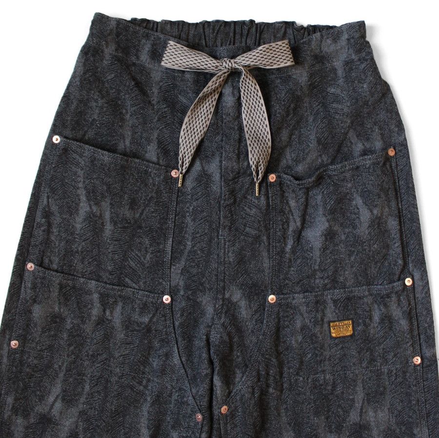 Kapital Kapital 12oz Magpie Denim W Knee Easy Baggy Pants black XL Size US 36 / EU 52 - 4 Thumbnail