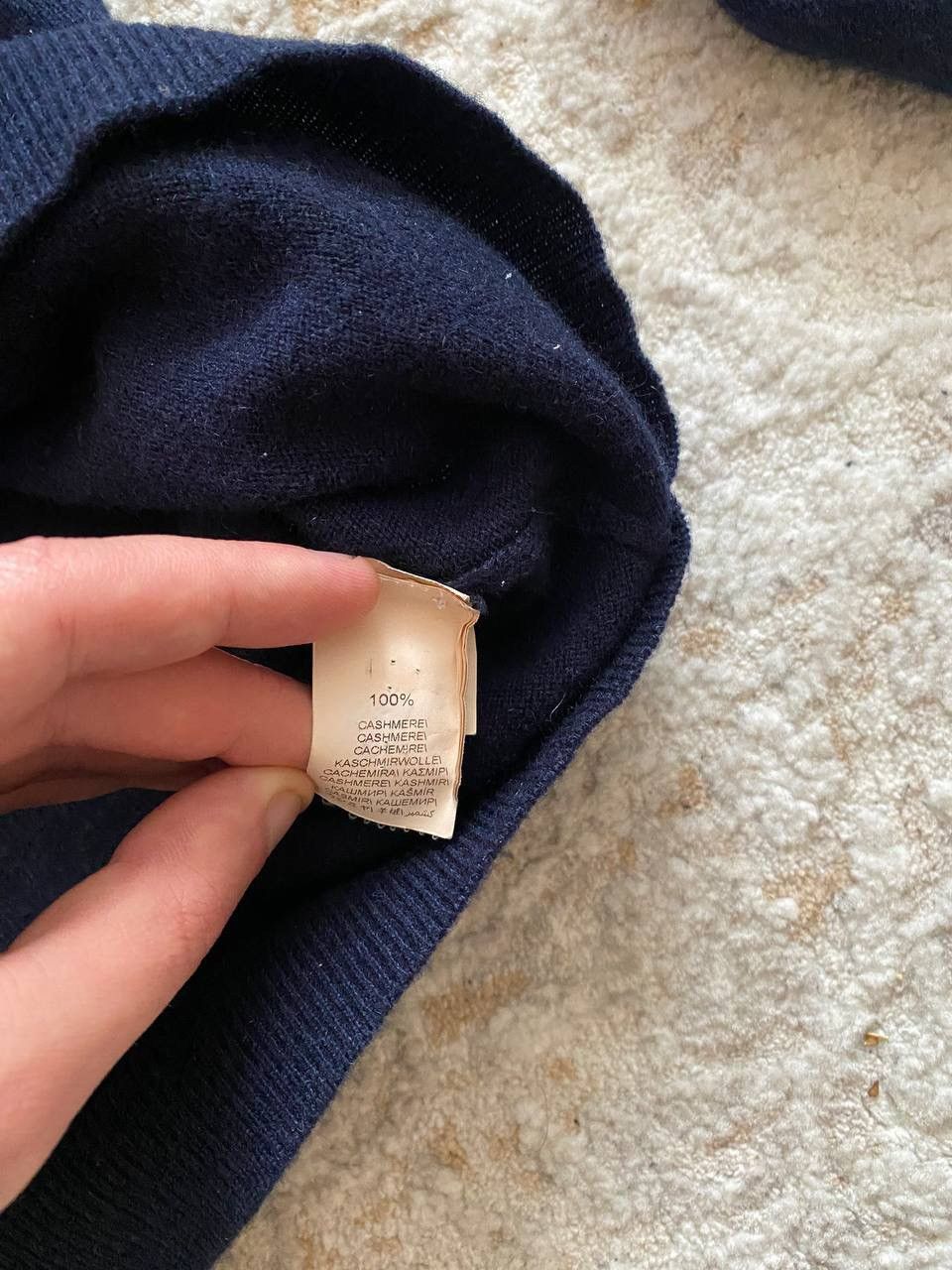 Brunello Cucinelli BRUNELLO CUCINELLI navy cashmere turtleneck sweater Size US M / EU 48-50 / 2 - 7 Thumbnail