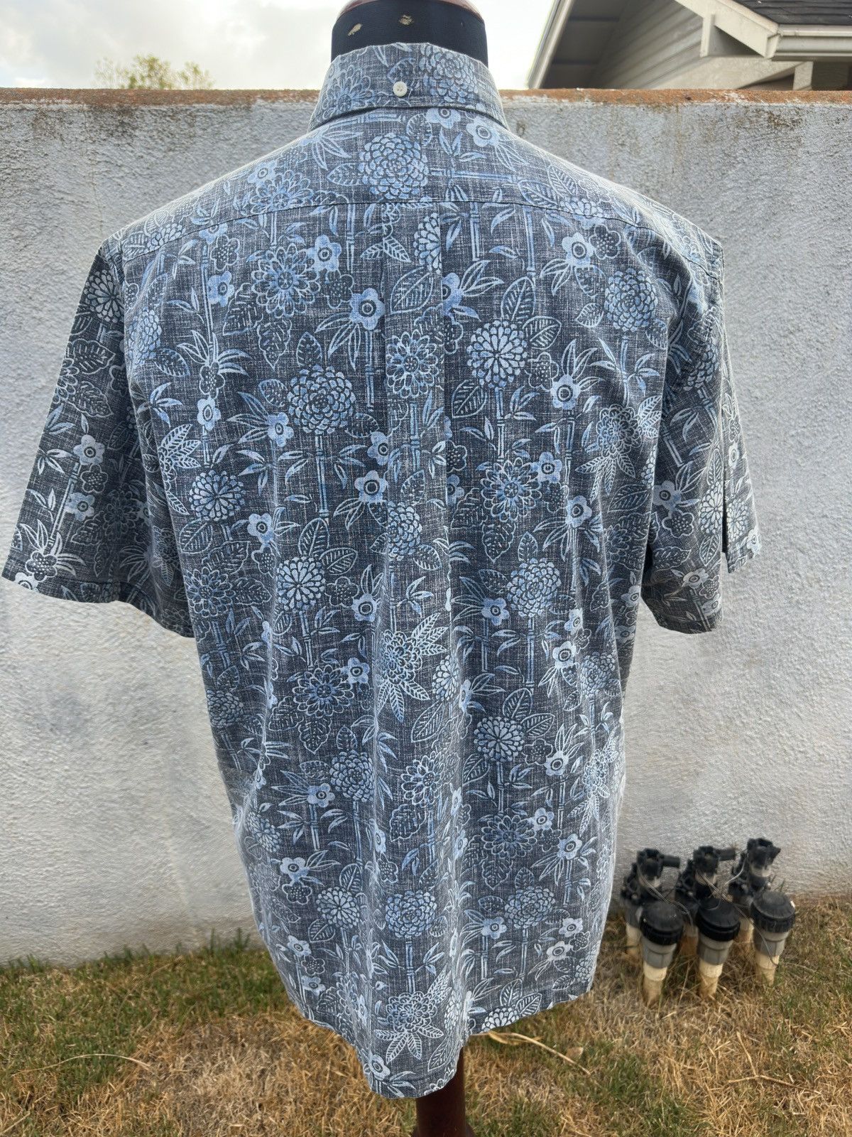 Reyn Spooner PreOwned Reyn Spooner Classic Blue Hawaiian Shirt Men's L Size US L / EU 52-54 / 3 - 2 Thumbnail