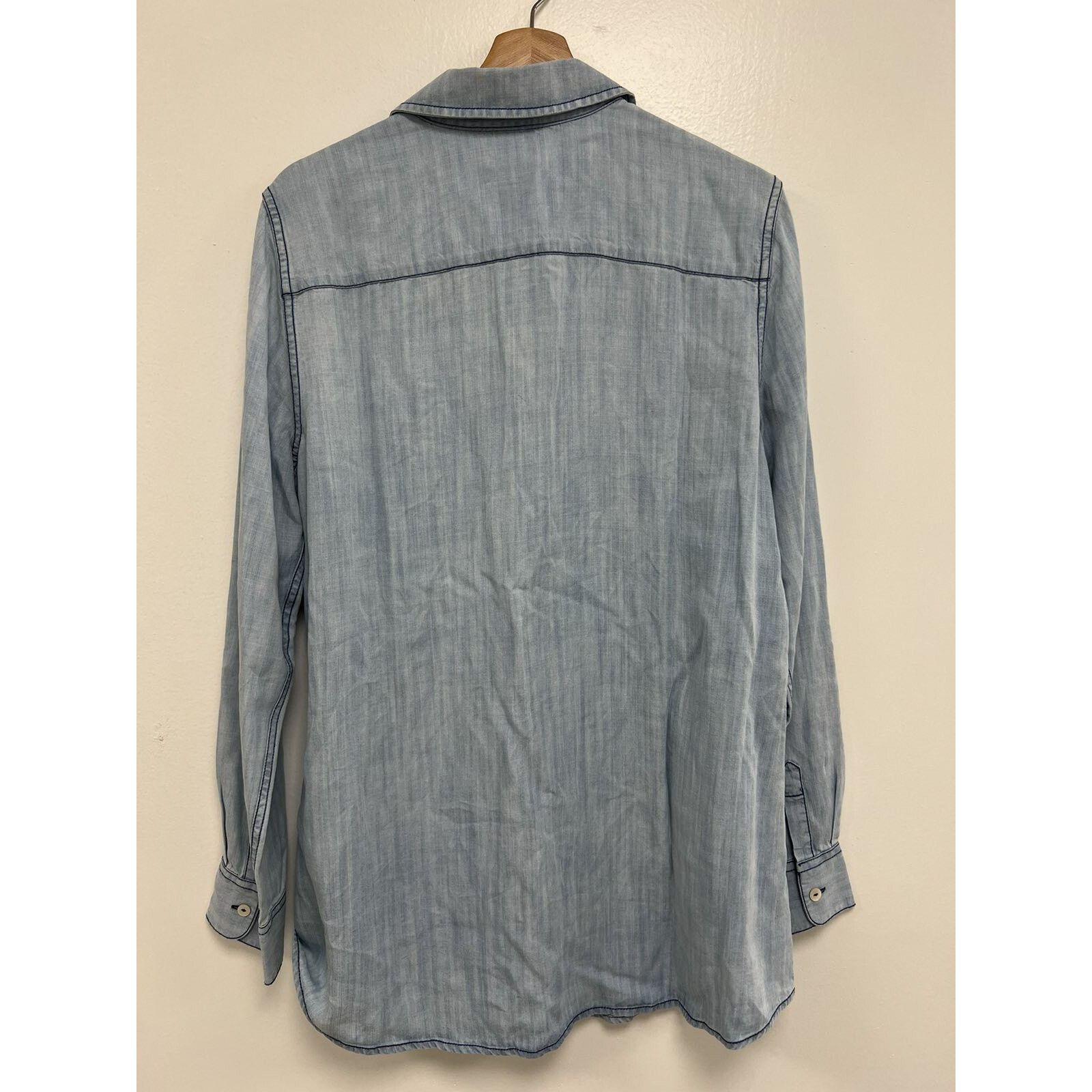 Orvis Orvis Women Tunic Jeans Button Long Sleeve Tencel A001633 Size XL / US 12-14 / IT 48-50 - 9 Thumbnail