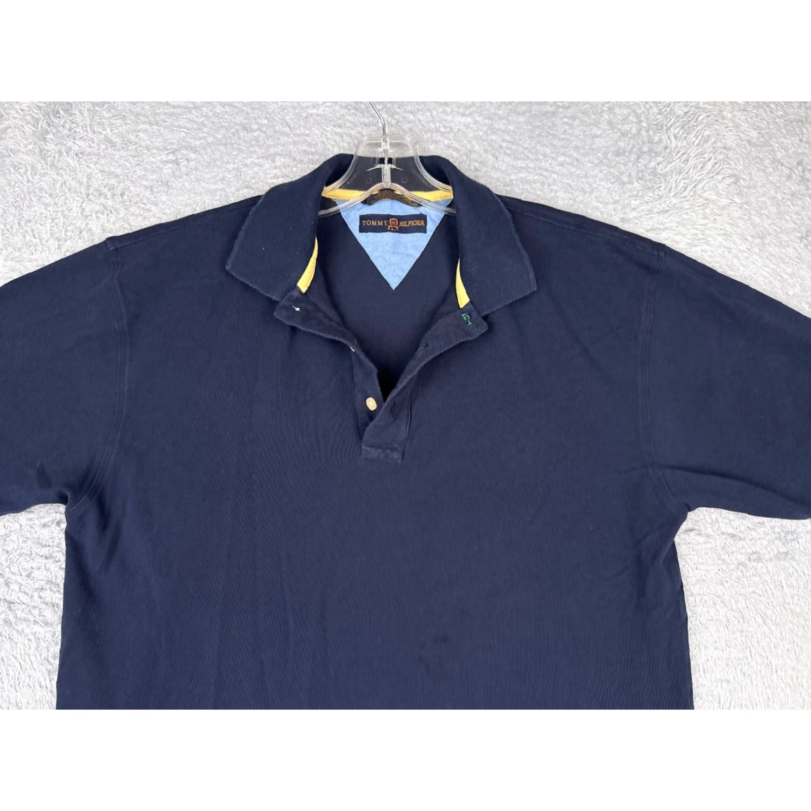 Tommy Hilfiger Tommy Hilfiger Golf Polo Shirt Adult Medium Blue 100% Cotton Short Sleeve Shirt Mens Slim 100% Cotton Blue Polo Golf Modern American Sports Shirt Size US M / EU 48-50 / 2 - 4 Thumbnail