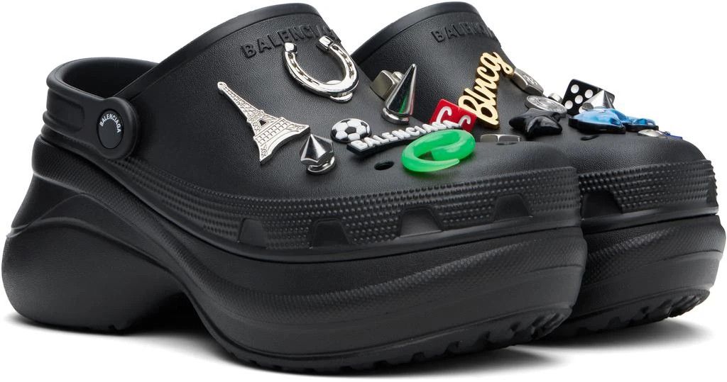 Balenciaga × Crocs os11x0326 Crocs™ Edition Jibbitz Mules in Black Size US 11 / EU 44 - 2 Thumbnail