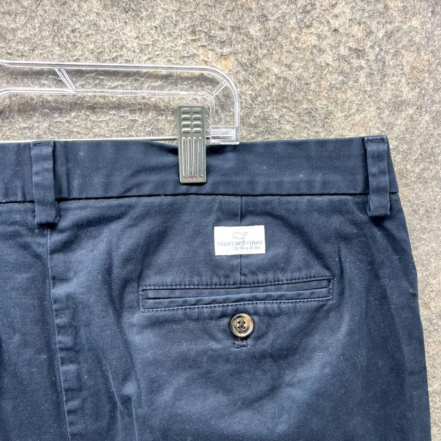 Vineyard Vines Vineyard Vines Shorts Mens 35 Navy Stretch Chino Flat Front Casual Size US 35 - 3 Thumbnail