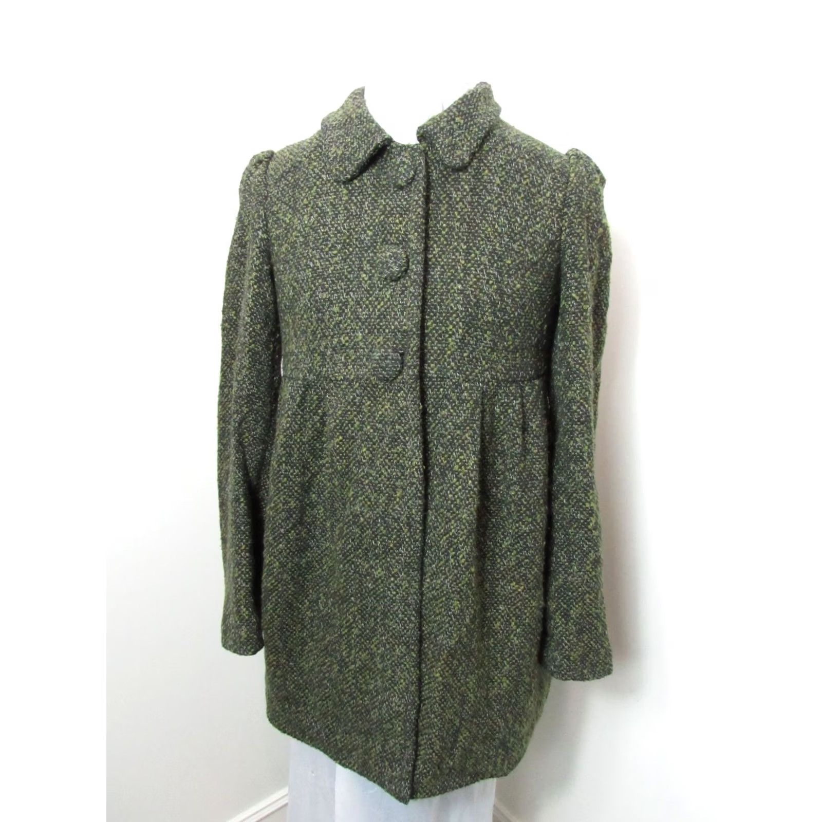 BB Dakota BB Dakota Brown Tweed Coat Womens Medium Regular Size M Cotton Blend Wool Outer Shell Long Sleeve Button Closure Casual Fall Winter 3 Button 3 Accents Size M / US 6-8 / IT 42-44 - 6 Thumbnail