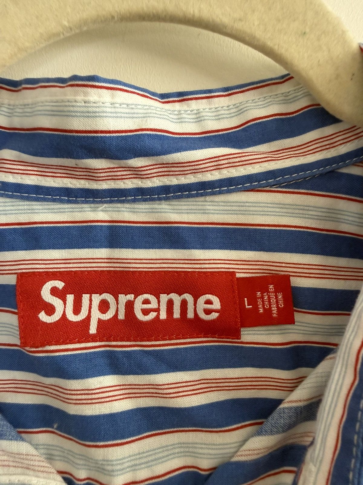 Supreme Supreme stripe shit size Large Size US L / EU 52-54 / 3 - 3 Thumbnail