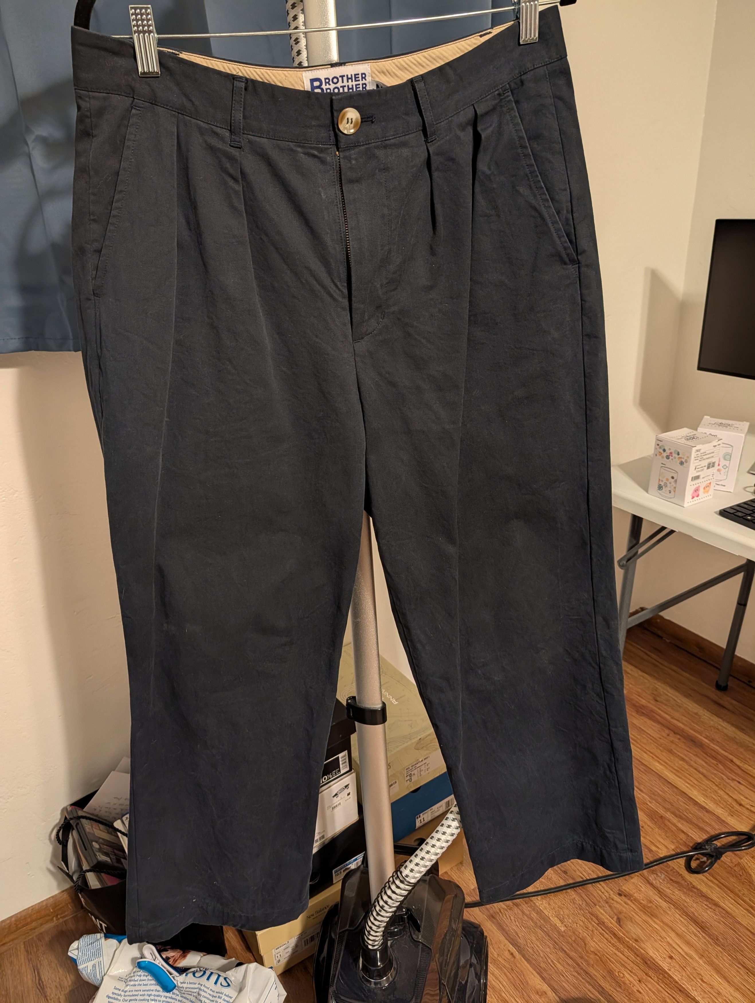 Brother Brother Double Pleated Trouser Size US 33 - 1 Thumbnail