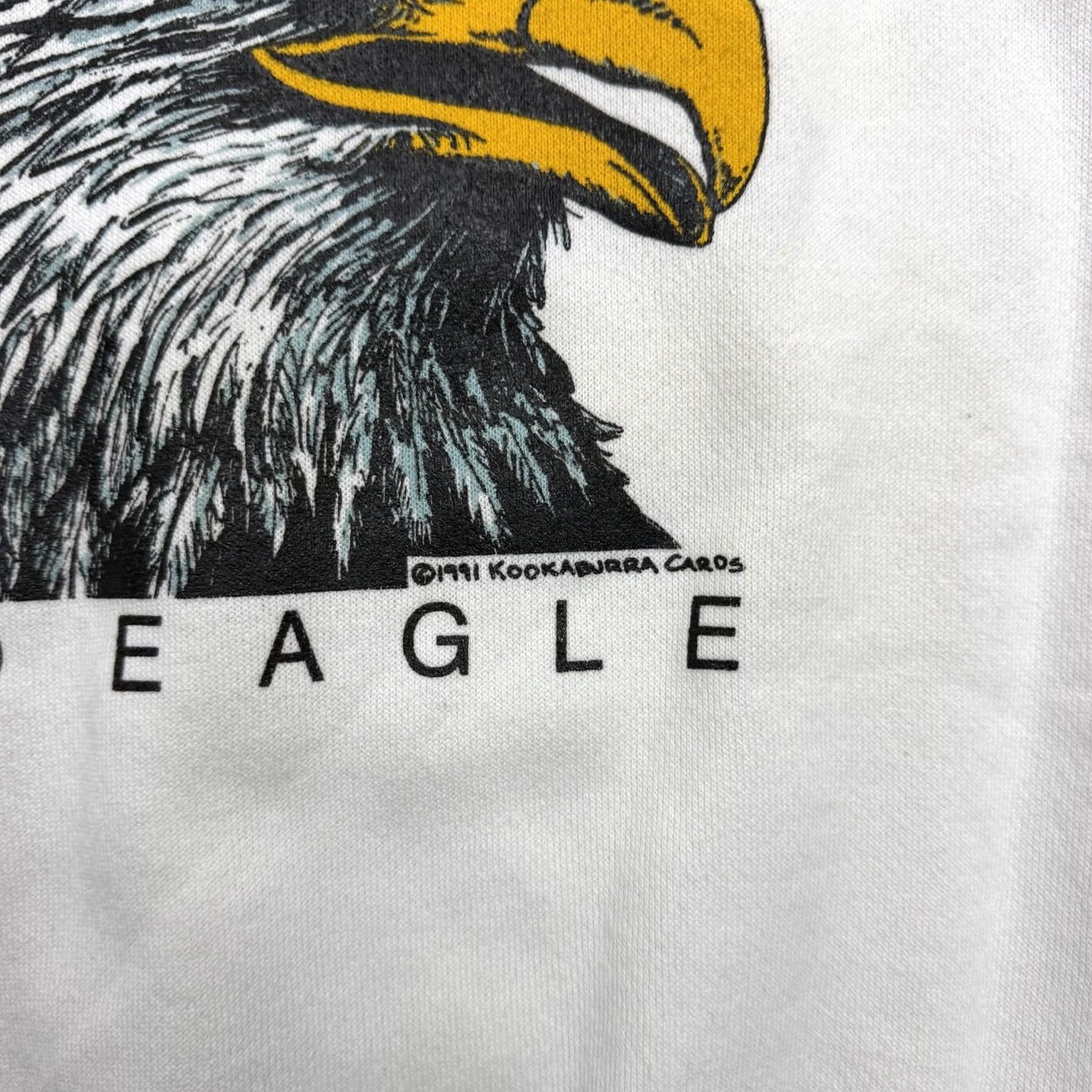 Hanes VINTAGE Hanes Conservancy Bald Eagle Sweatshirt Mens XL White Graphic 1991 USA Size US XL / EU 56 / 4 - 4 Thumbnail