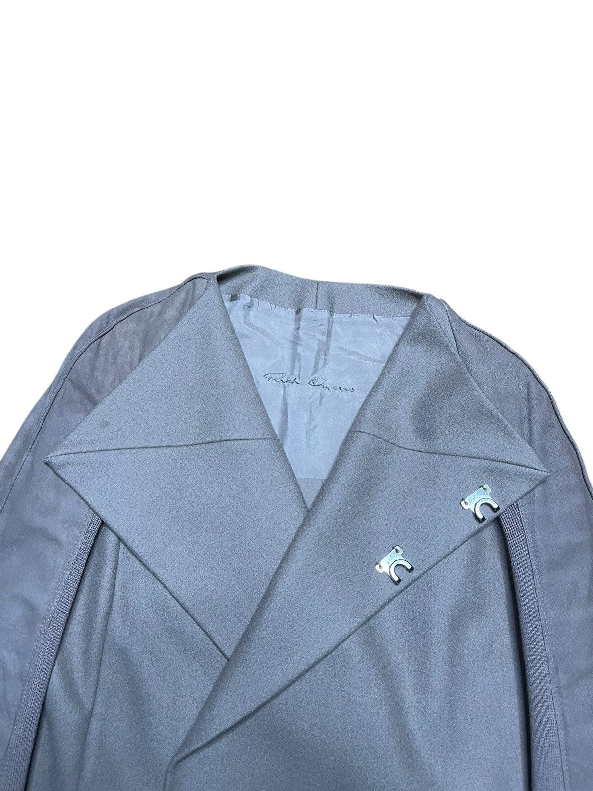 Rick Owens Rick Owens FW2010 “GLEAM” Wool & Leather Composite Jacket Size S / US 4 / IT 40 - 7 Thumbnail
