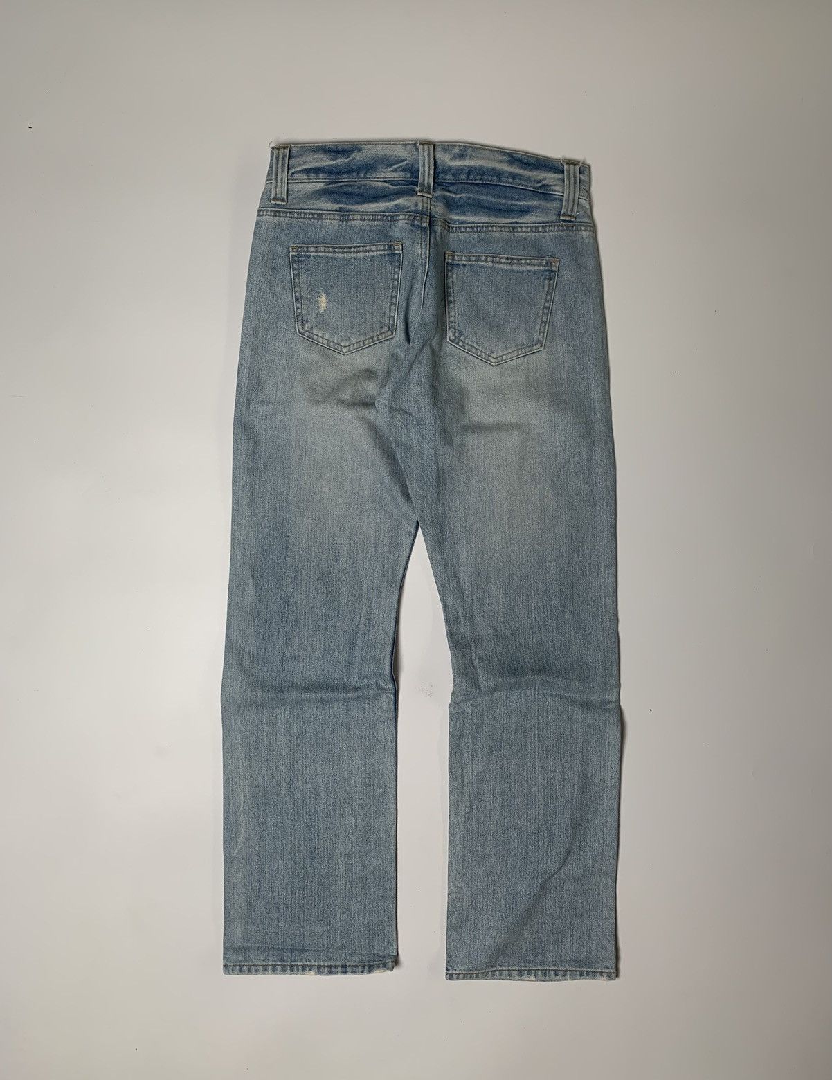 Japanese Brand × Vintage 00s J-honey cross star distressed denim Size US 31 - 7 Thumbnail