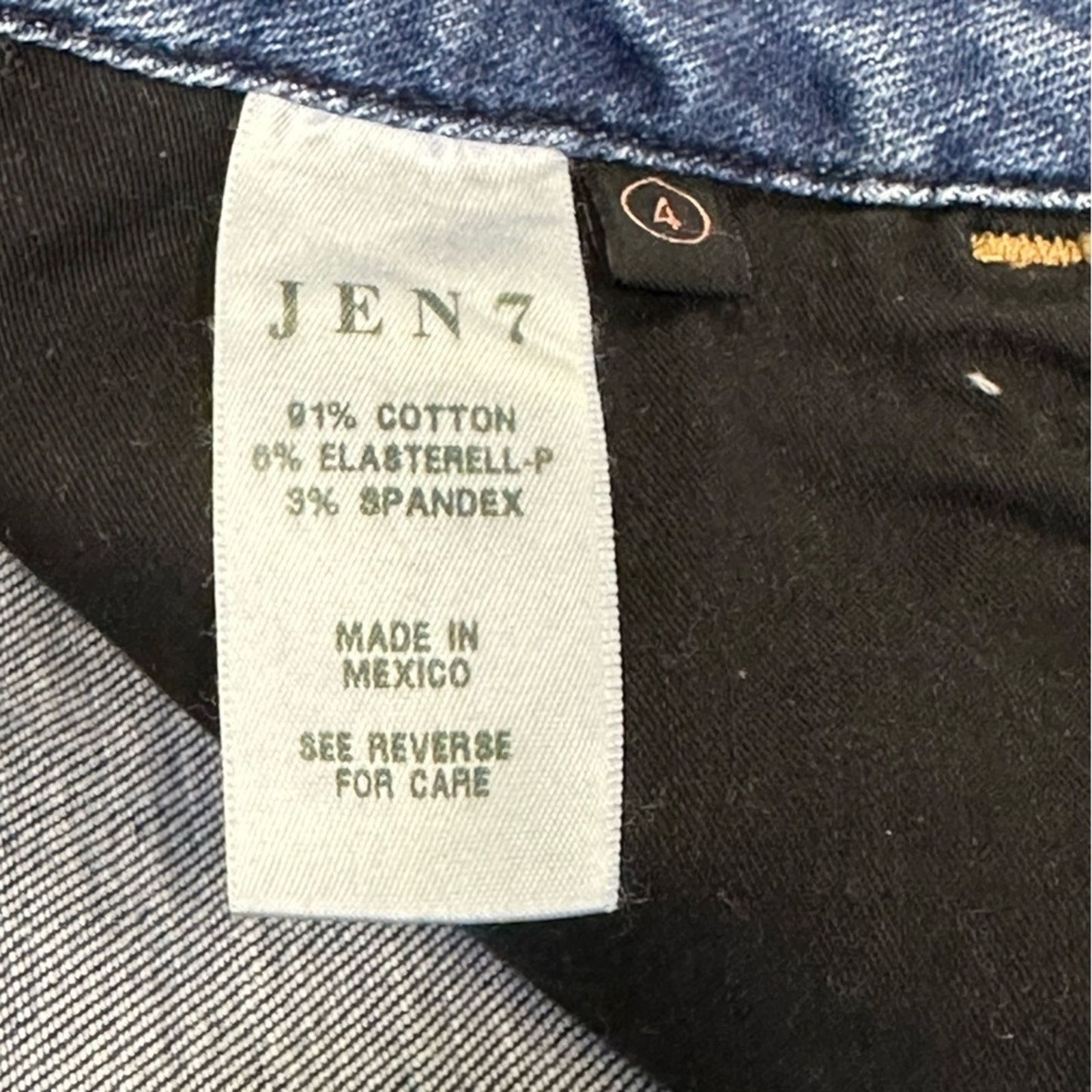 7 For All Mankind JEN7 by Seven for All Mankind Size 4 Slim Boyfriend Jeans Size 27" / US 4 / IT 40 - 5 Thumbnail