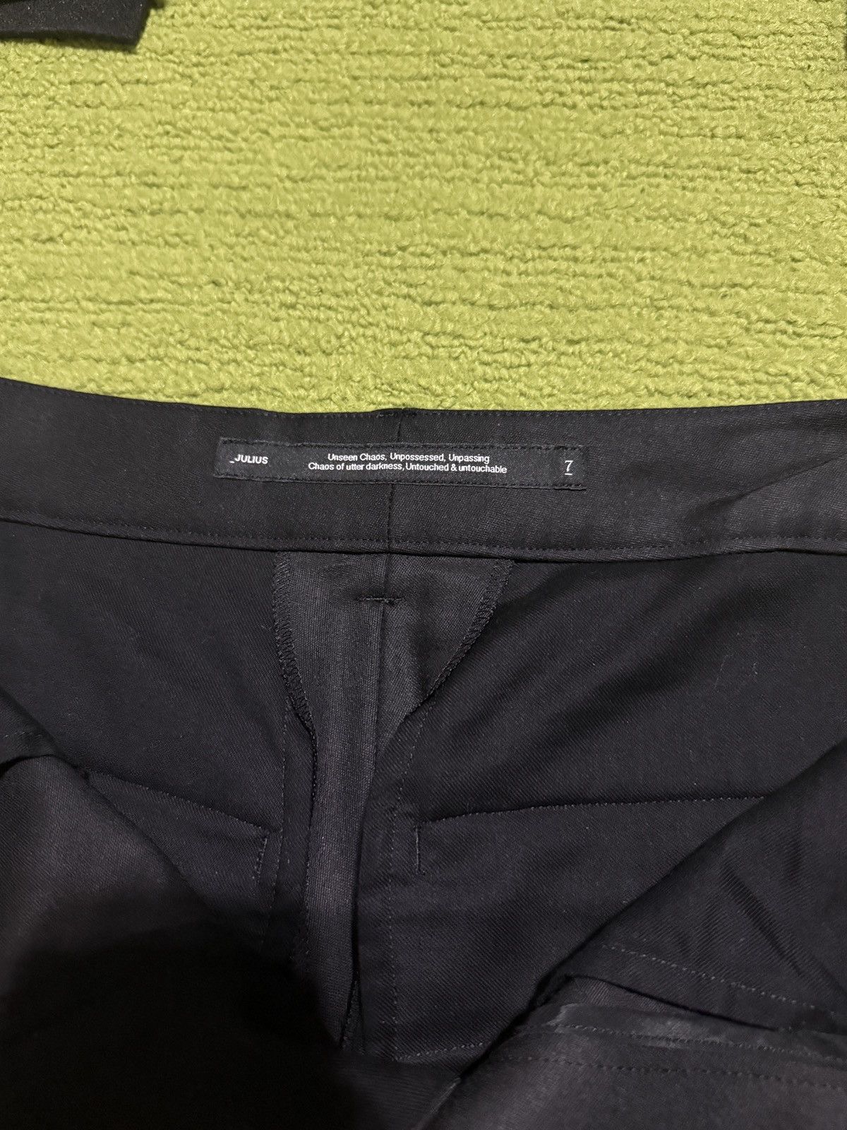 Julius Julius Black Dimensional Wool Trouser Sz 3 Size US 32 / EU 48 - 8 Thumbnail