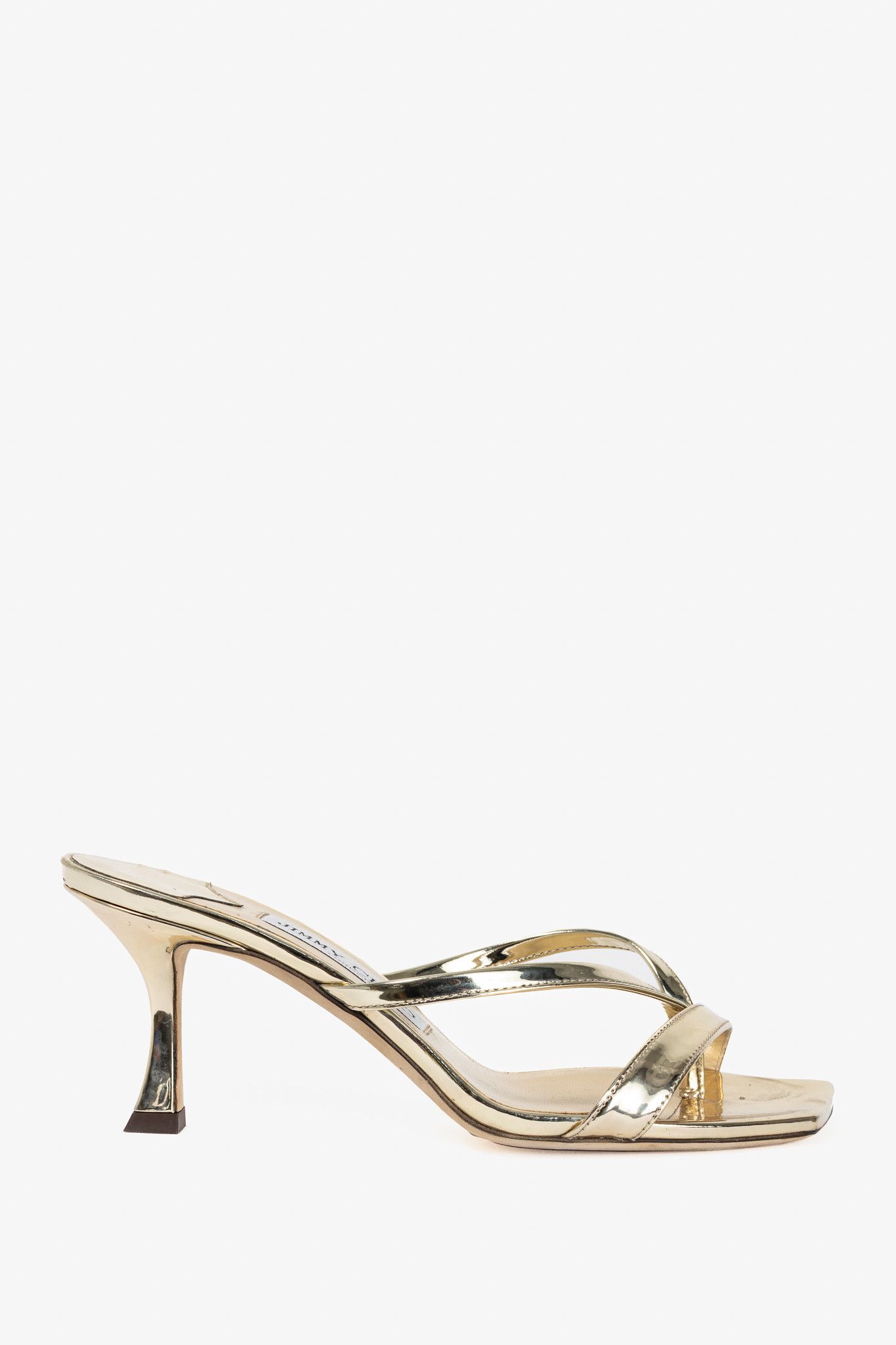 Jimmy Choo Jimmy Choo Maelie 70 Patent Leather Square-Toe Thong Sandals Size US 6 / IT 36 - 1 Thumbnail