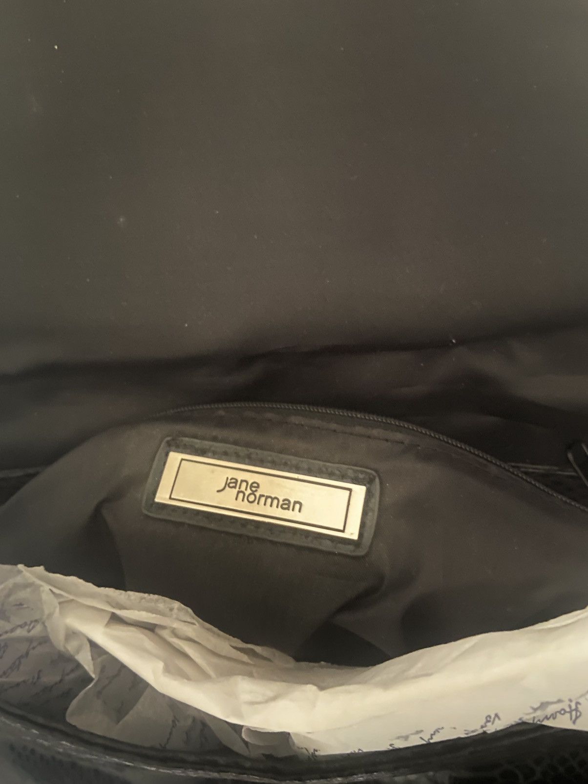 Designer × Other × Vintage Deadstock Jane Norman Black Snake Front Plate Clutch 2009 Size ONE SIZE - 11 Thumbnail