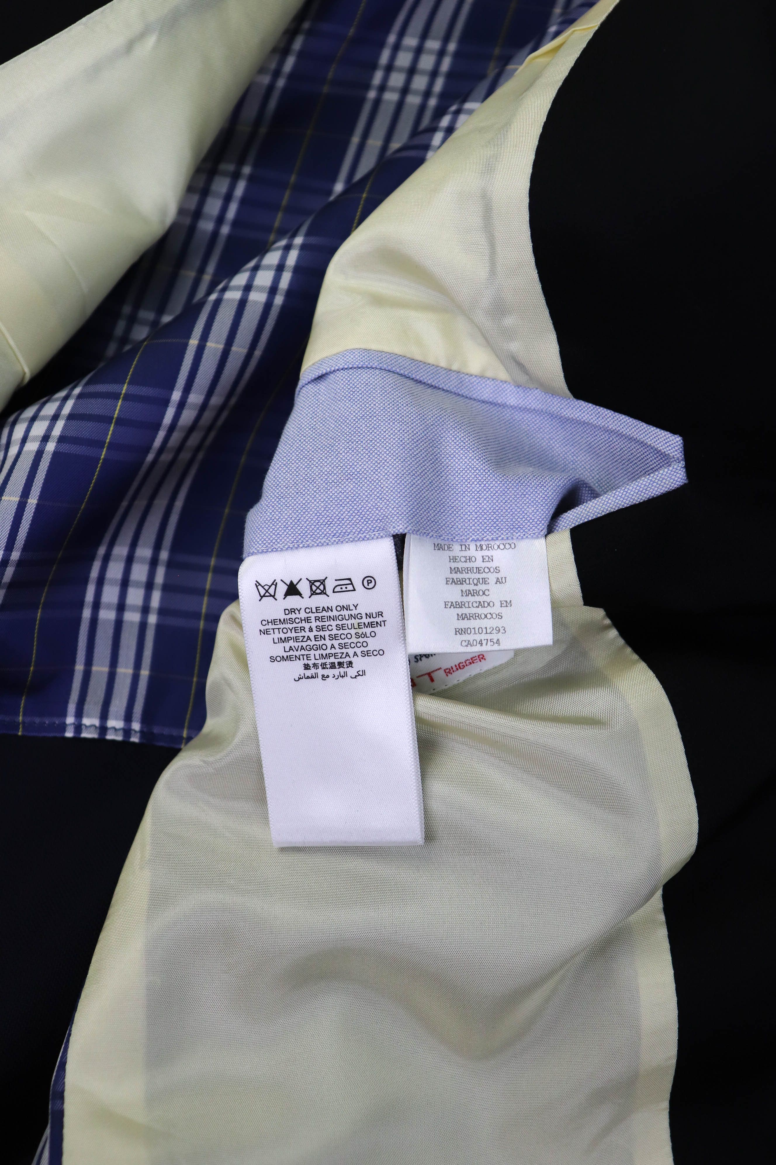 Gant GANT New Haven Navy Wool Gold Buttons Tuxedo Blazer Jacket Size 40R - 17 Thumbnail