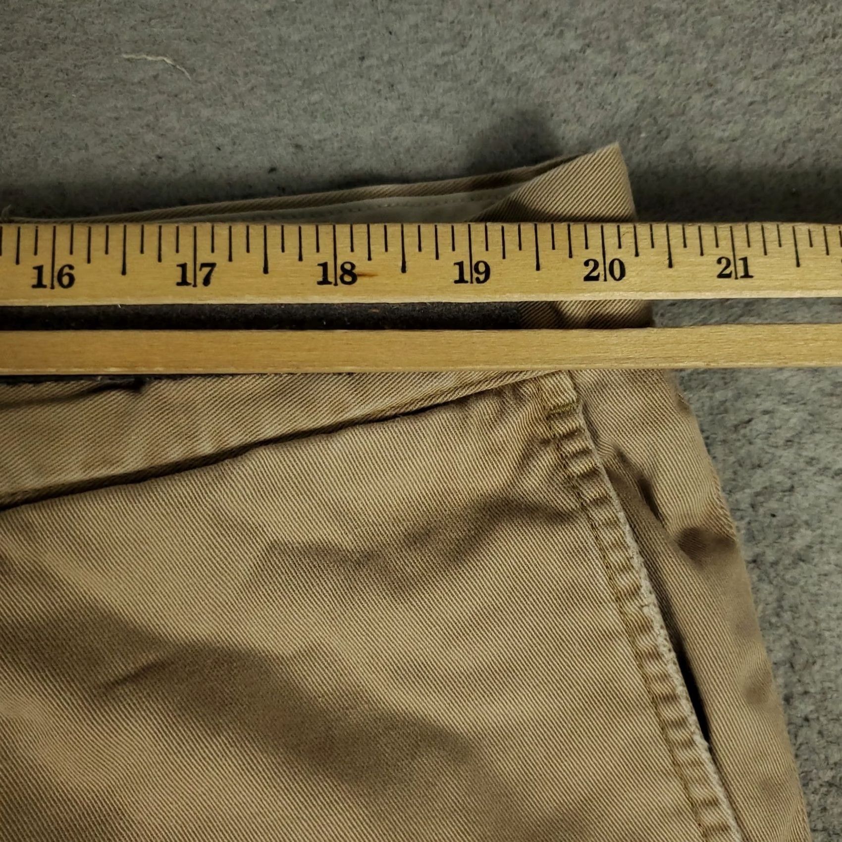 Ralph Lauren Ralph Lauren Pants Mens 42x30 Beige Flat Front Chino Trousers Regular Fit Front Pocket Straight Leg Casual Dress Pants Mens Beige Ralph Lauren Pants Size US 42 / EU 58 - 3 Thumbnail