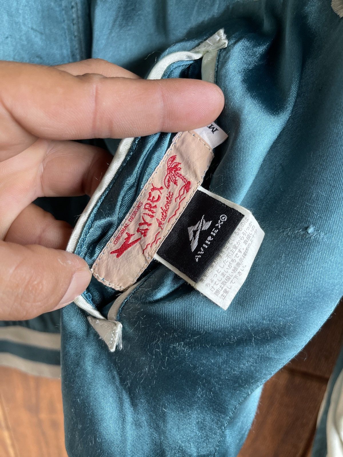 Avirex Rare🔥Vtg AVIREX x SUKAJAN JAPAN Satin Rayon Jacket Size US M / EU 48-50 / 2 - 11 Thumbnail