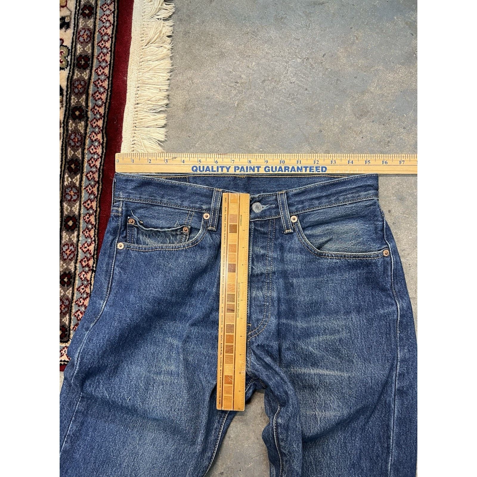 Levi's Levis 501 XX Vintage 2003 Jeans Dark Wash Fade Men’s 31x32.5 Size US 31 - 10 Thumbnail