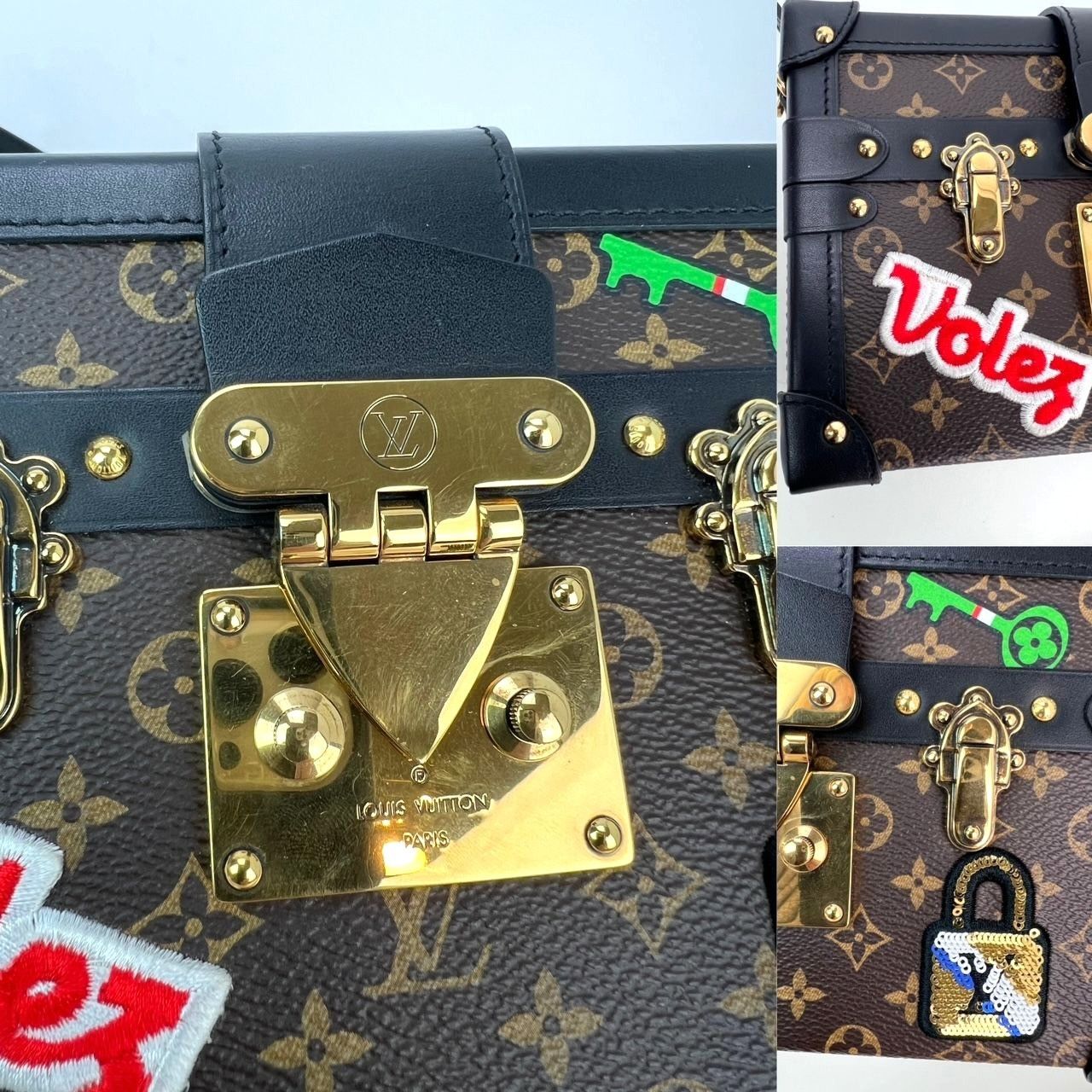Louis Vuitton Louis Vuitton Petite Malle Patches Monogram Crossbody Clutch Size ONE SIZE - 6 Thumbnail