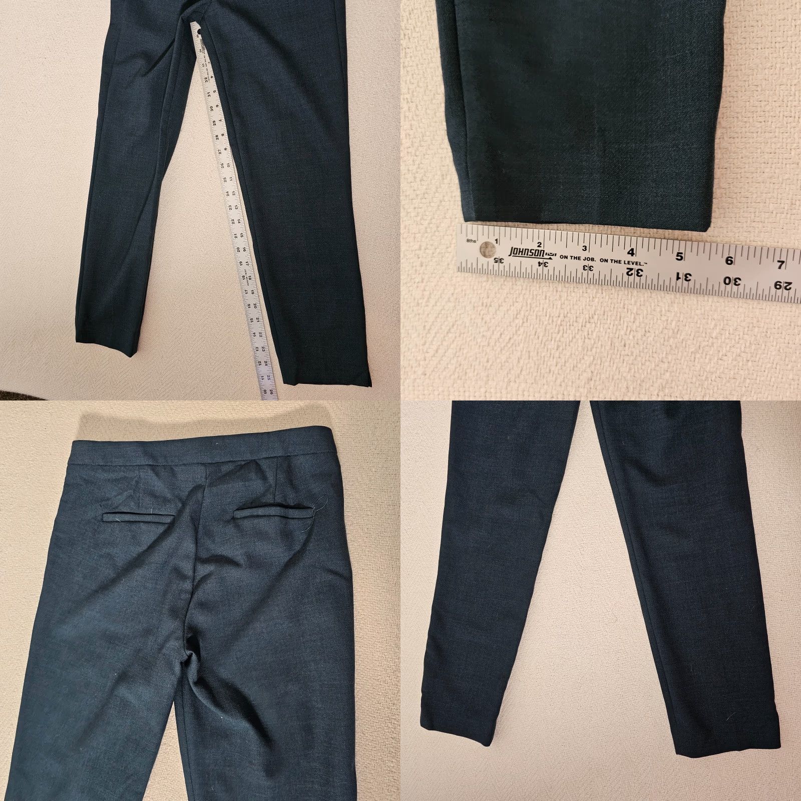J.Crew J.Crew Womens Pants Green Size 0 Martie Mid Rise Cropped Stretch Wool Blend Size 25" / US 0 / IT 36 - 8 Thumbnail