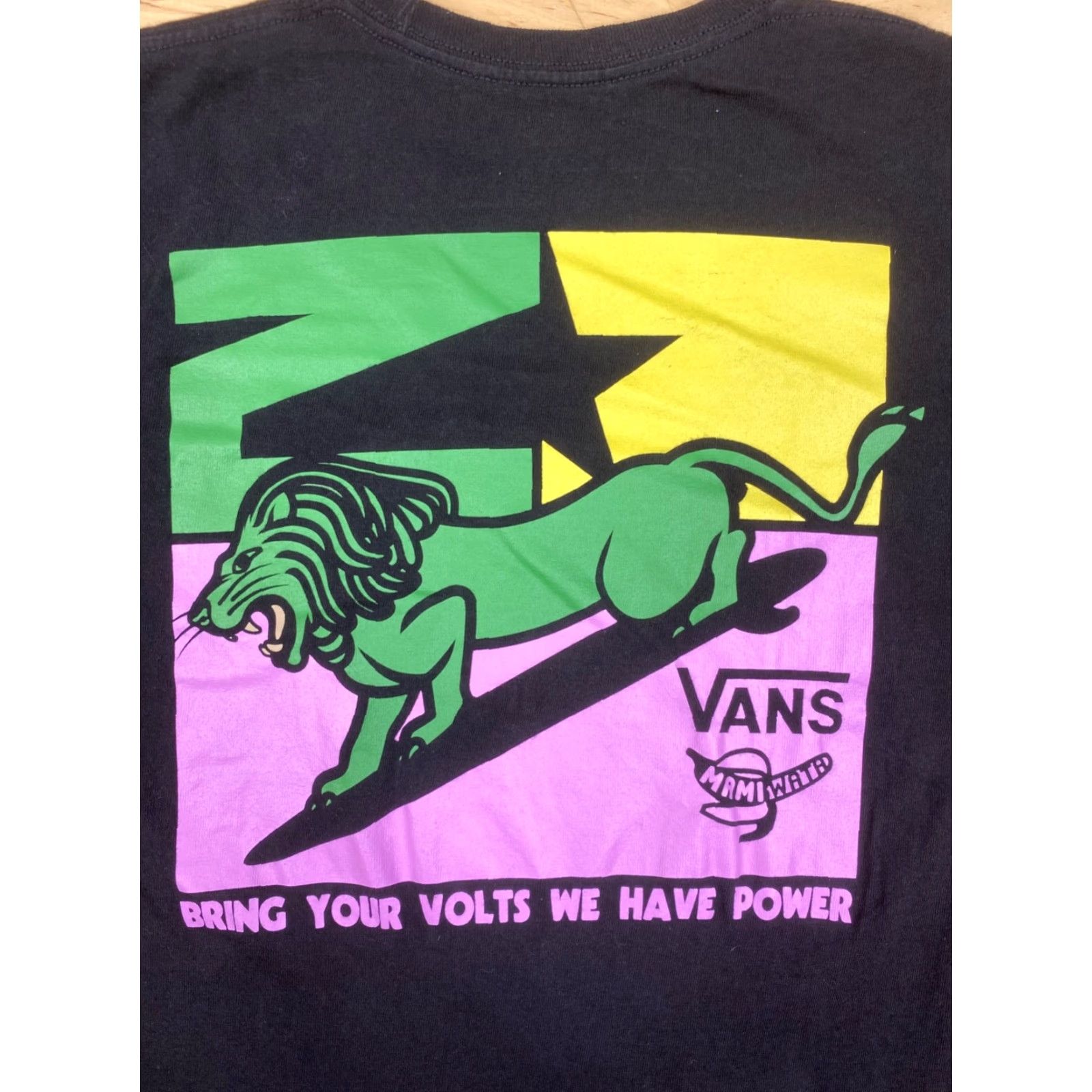 Vans Vans T Shirt XS Black Casual Short Sleeve Crew Neck Men Regular Graphic Print - off the Wall - 6852 Size US XS / EU 42 / 0 - 2 Thumbnail