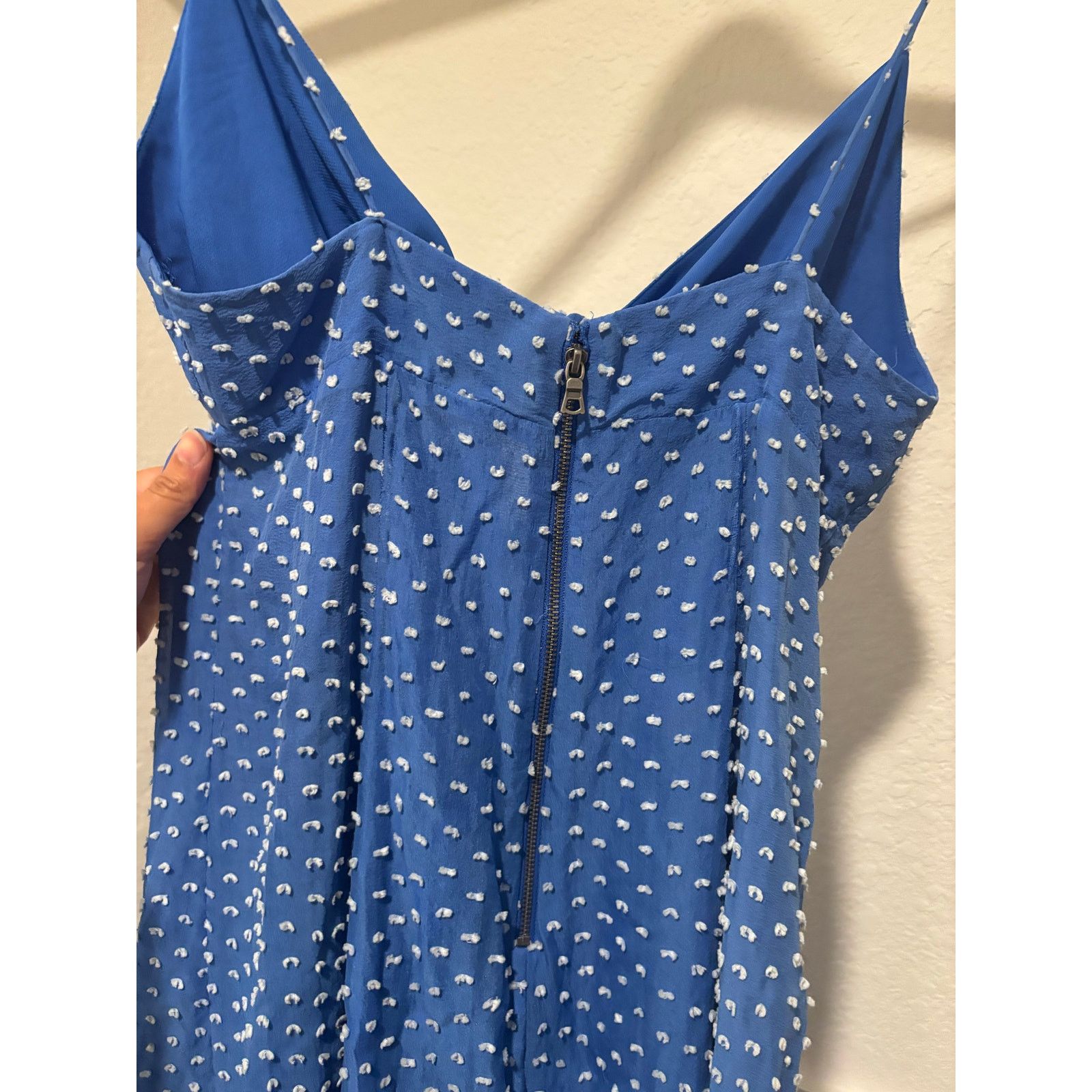 Alice + Olivia ALICE + OLIVIA Polka-Dot Silk-Blend Mini Dress Sz 2 (XS) Size XS / US 0-2 / IT 36-38 - 4 Thumbnail