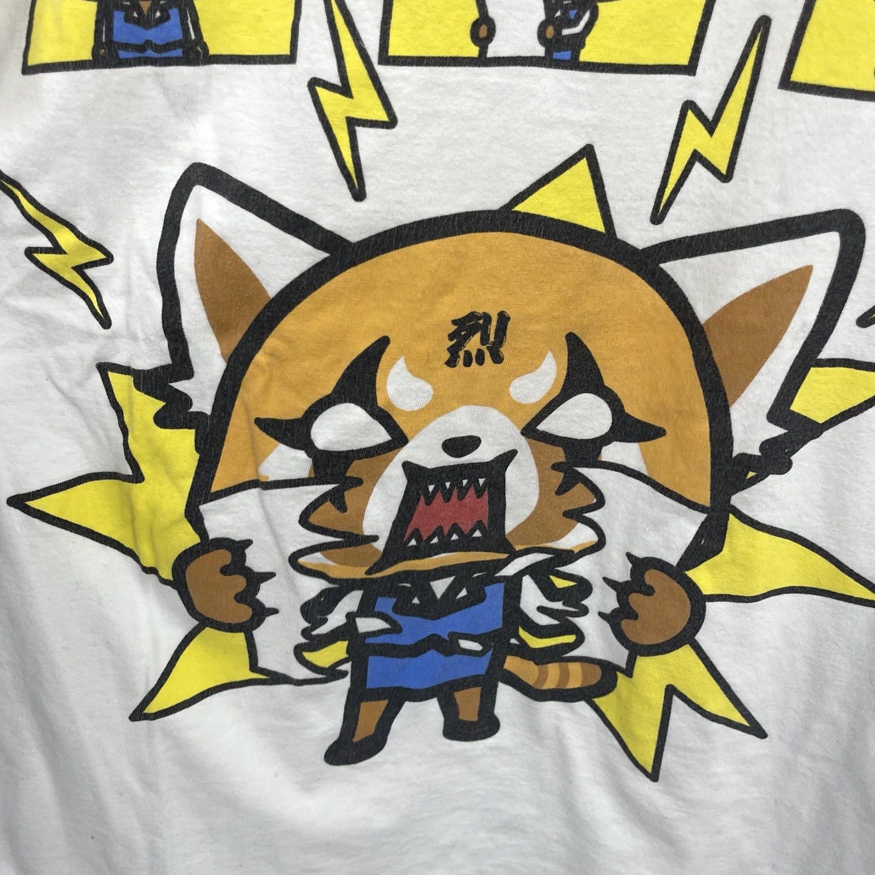 Vintage Sanrio Aggretsuko Shirt Adult Medium White Anime Graphic Tee 90s Retro Mens Size US M / EU 48-50 / 2 - 3 Thumbnail