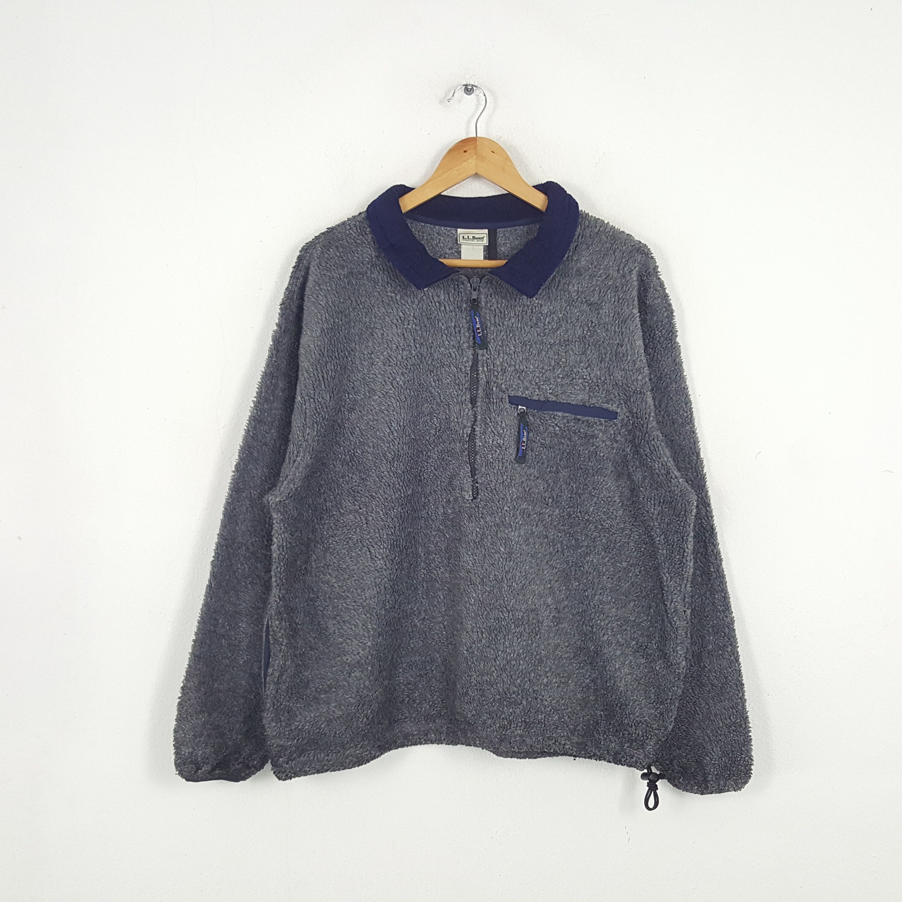 L.L. Bean × Vintage Vintage L.L. Bean Half Zipper Collared Sweatshirt Size US XL / EU 56 / 4 - 1 Thumbnail