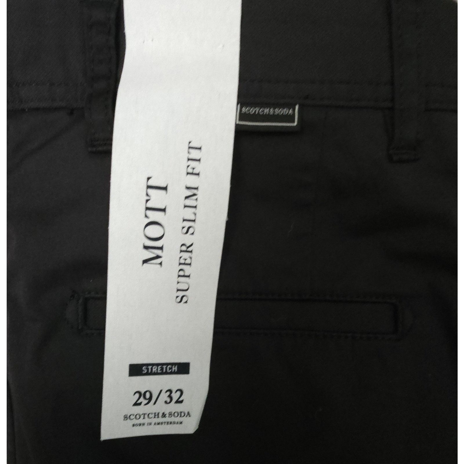 Scotch & Soda Scotch & Soda Pants Mens Mott Super Slim Chinos Dark Gray 29 Size US 29 - 7 Thumbnail